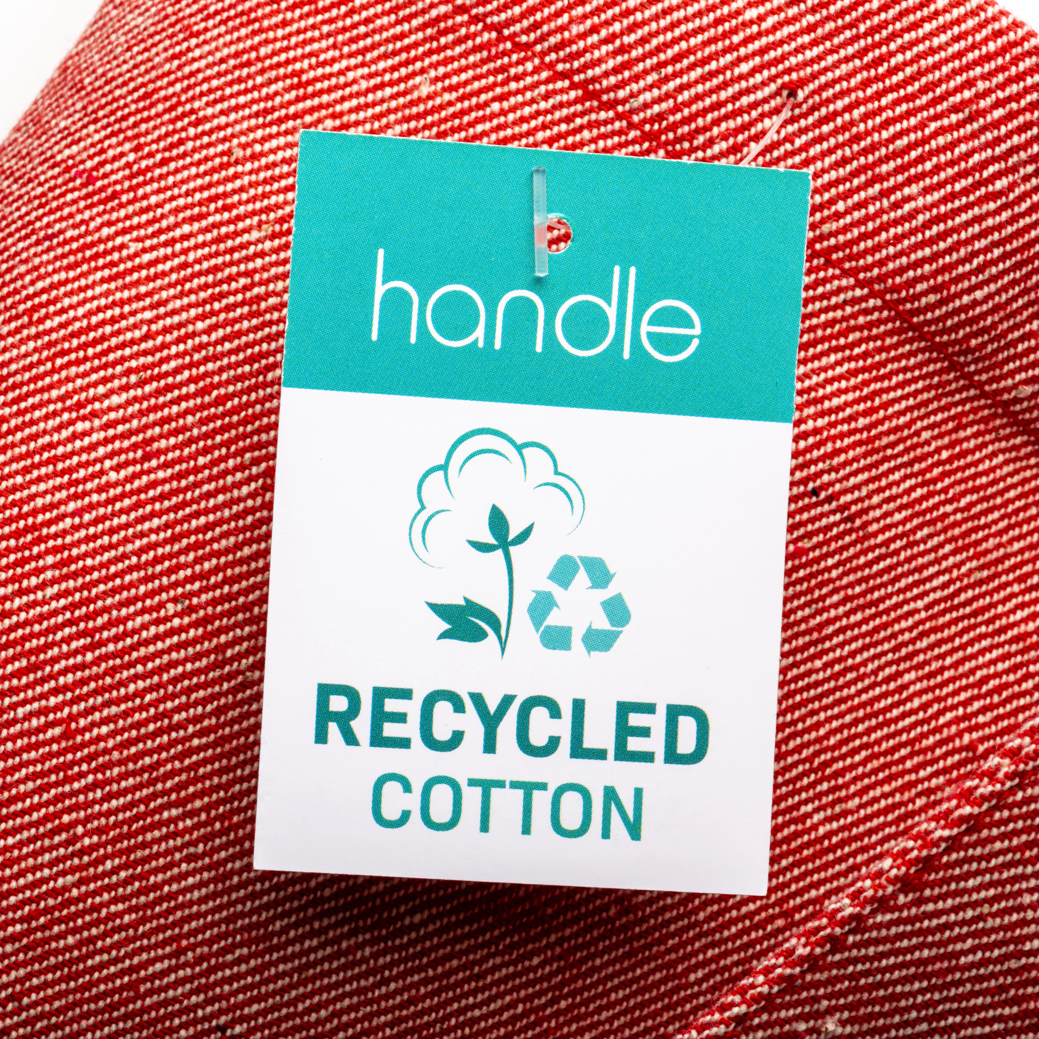 Immagine Shopper in cotone riciclato 280 g/m2, manici lunghi e soffietto