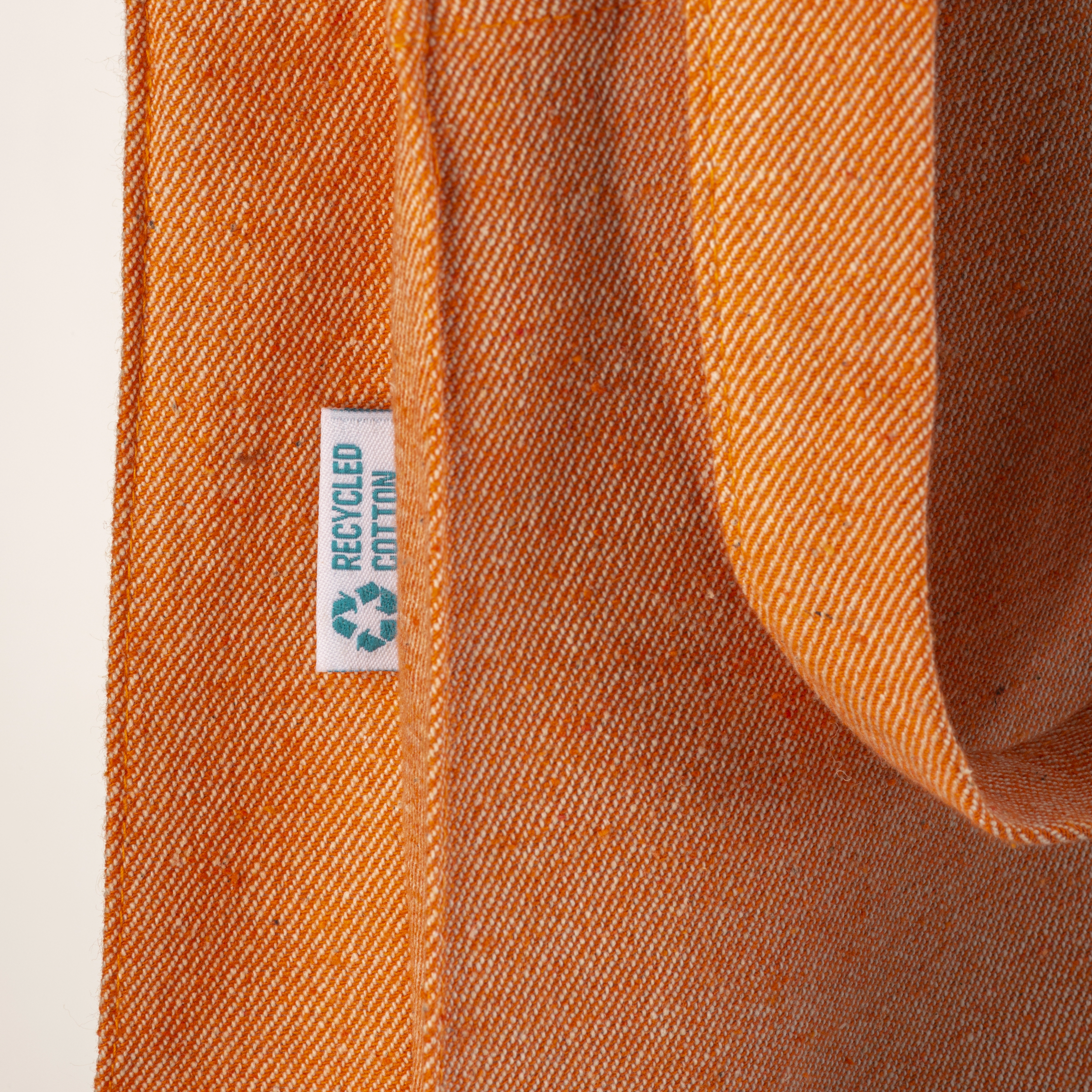 Immagine Shopper in cotone riciclato 280 g/m2, manici lunghi e soffietto