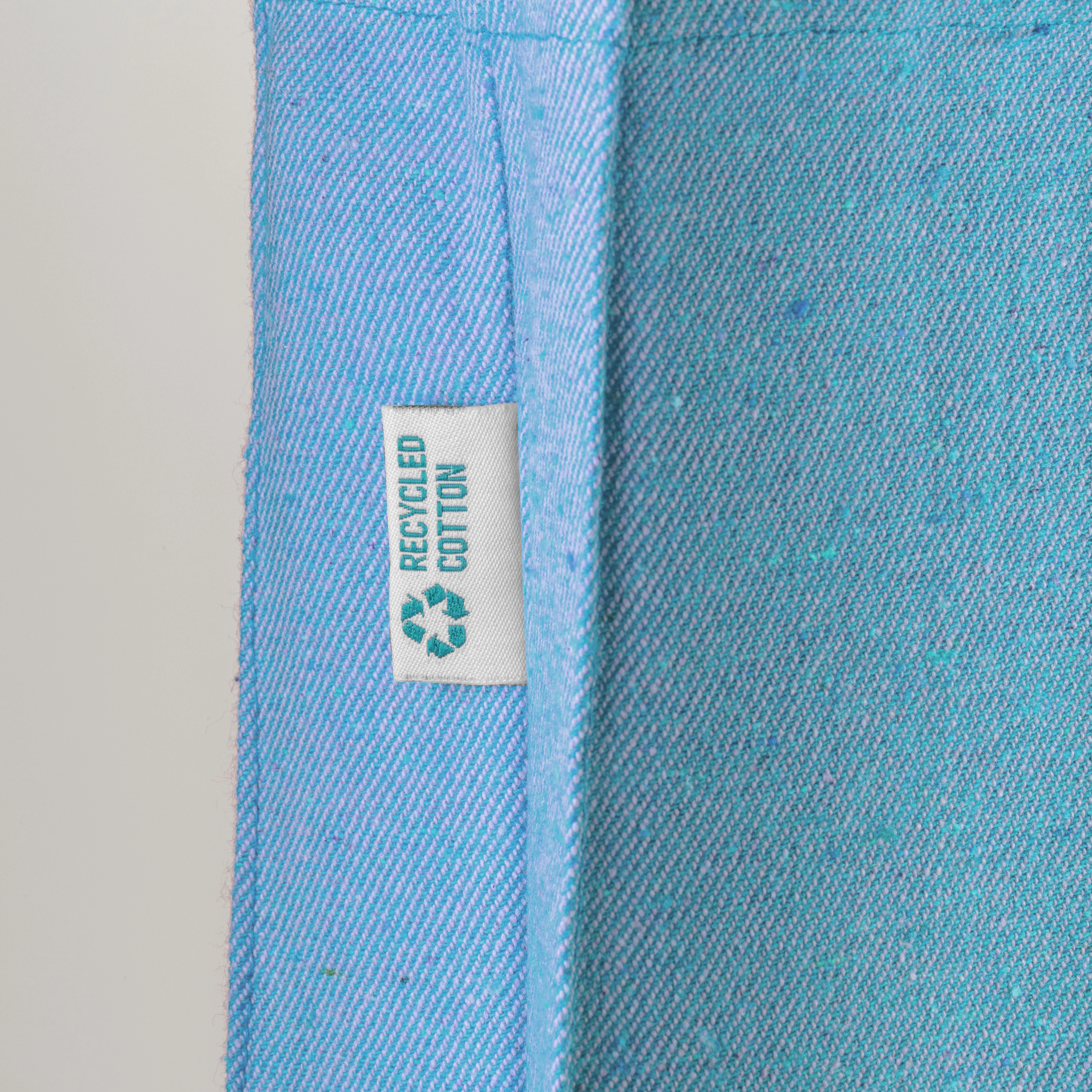 Immagine Shopper in cotone riciclato 280 g/m2, manici lunghi e soffietto