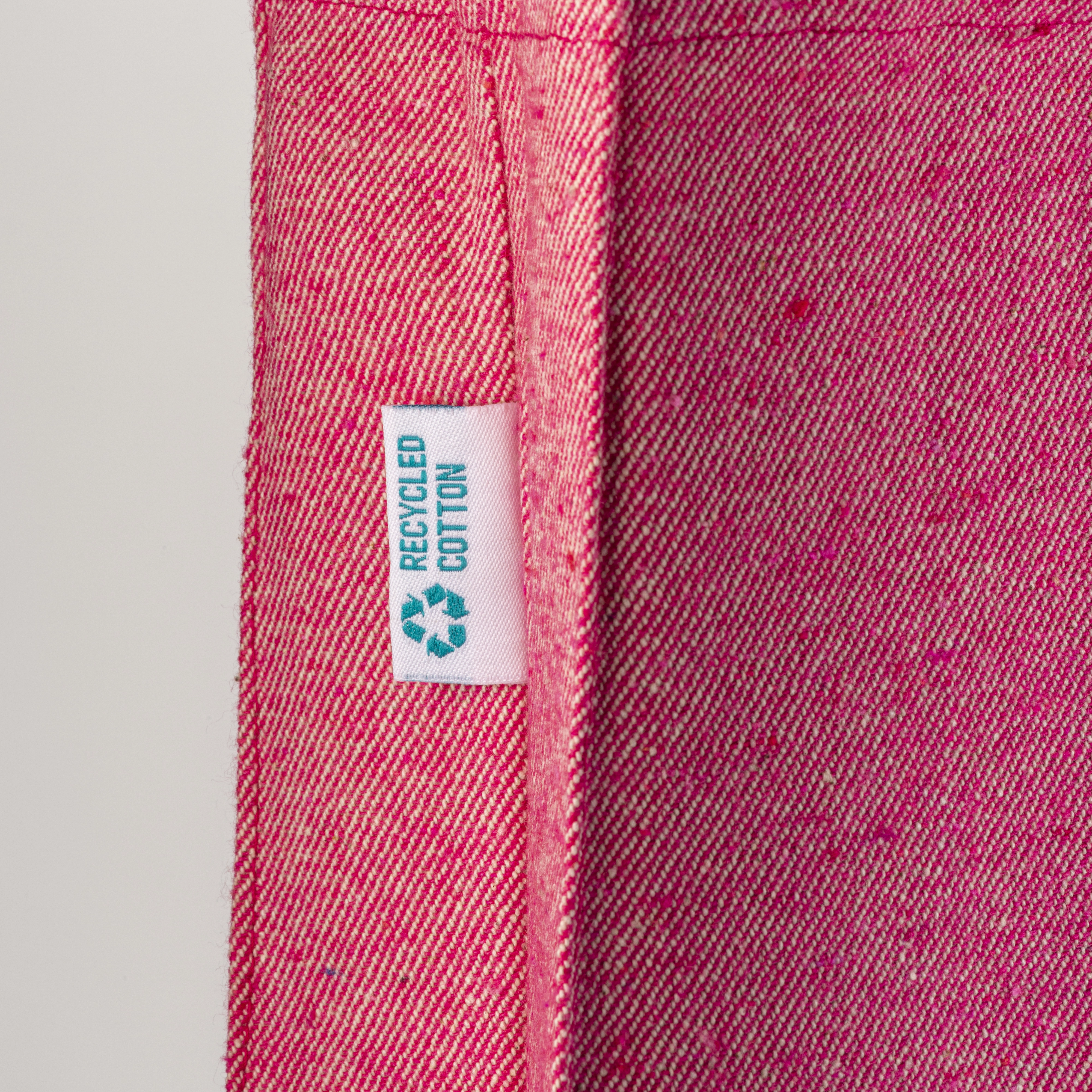 Immagine Shopper in cotone riciclato 280 g/m2, manici lunghi e soffietto