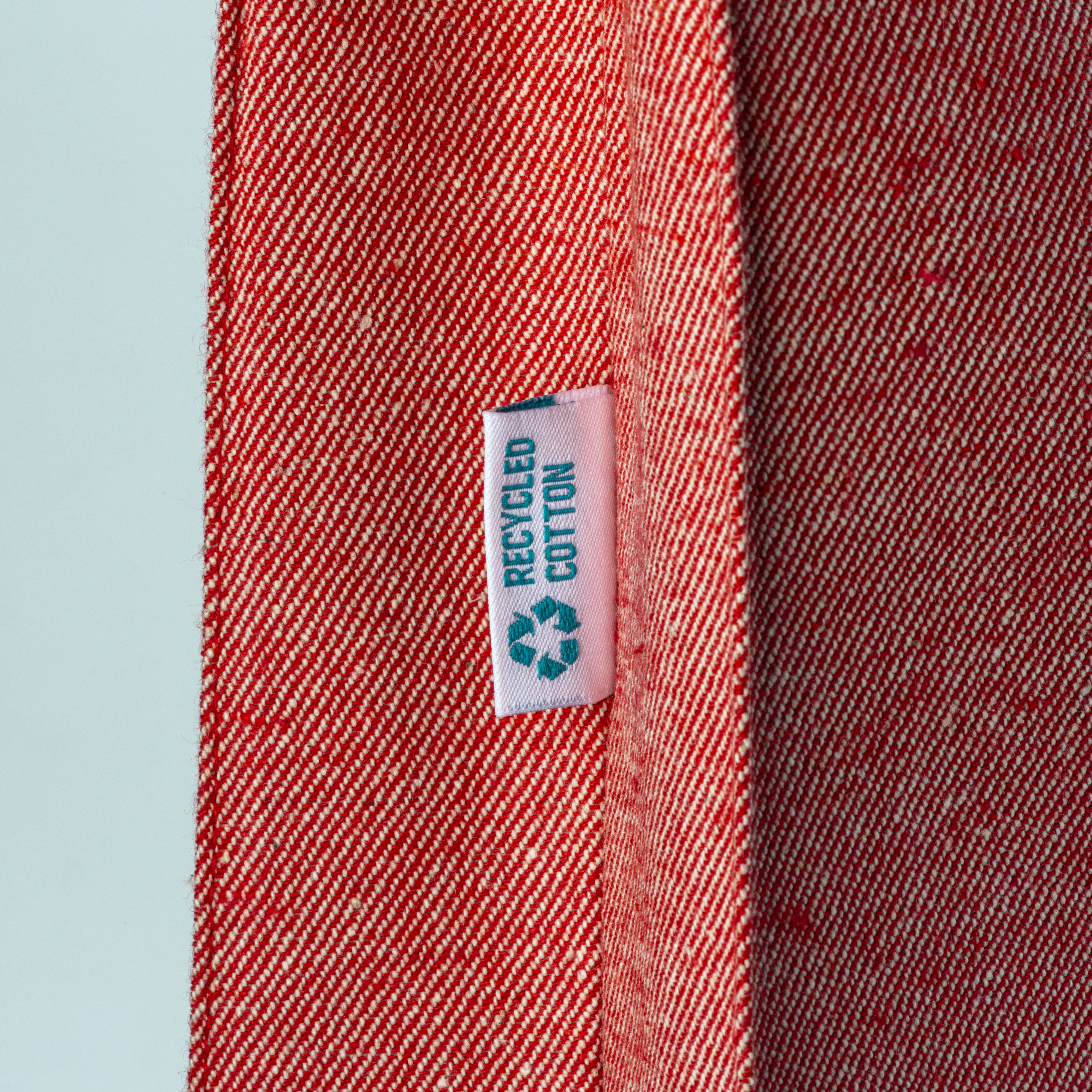 Immagine Shopper in cotone riciclato 280 g/m2, manici lunghi e soffietto