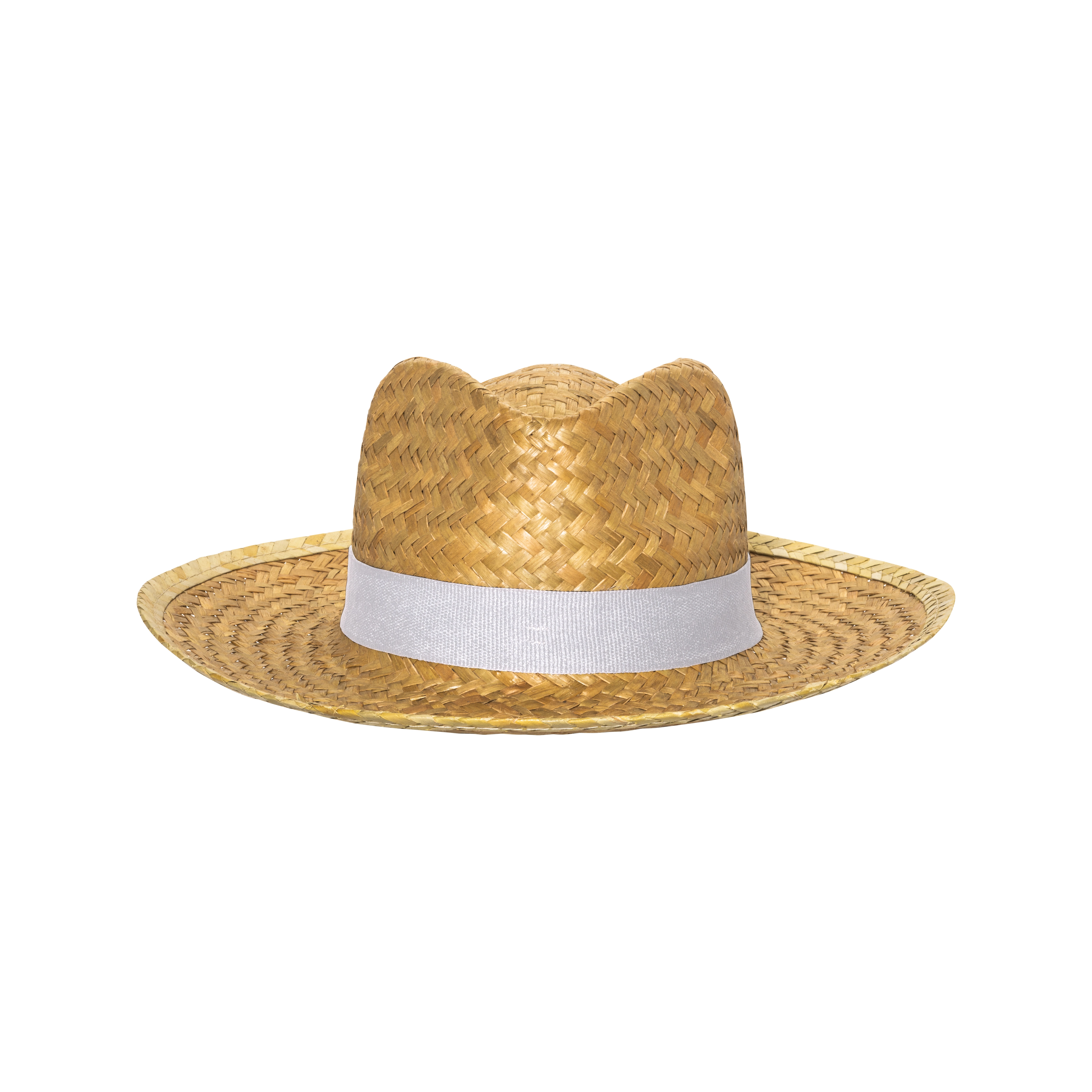 Immagine Cappello in paglia con fascia elastica 3 cm applicabile e personalizzabile