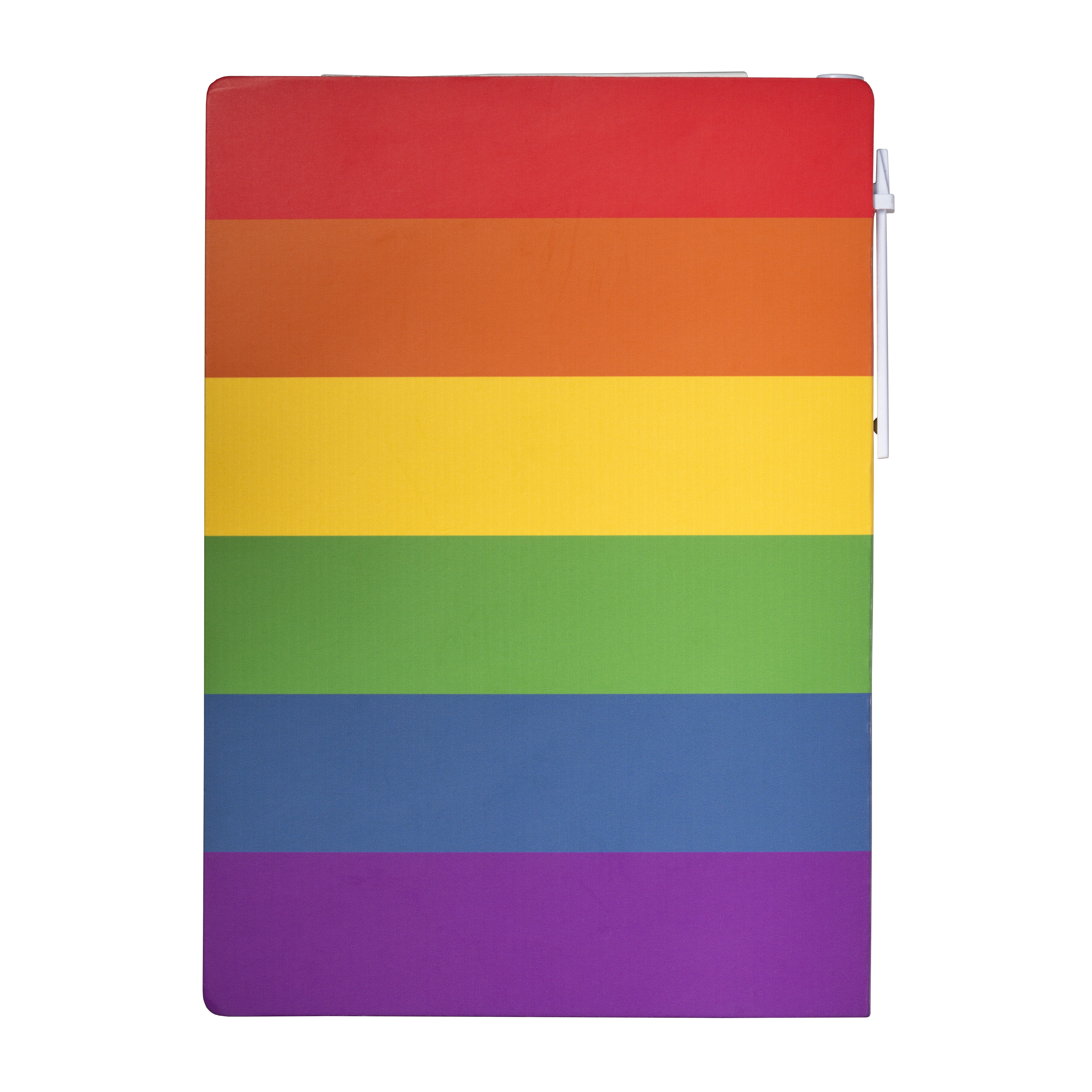 Immagine Block notes in carta con copertina arcobaleno, foglietti adesivi e penna