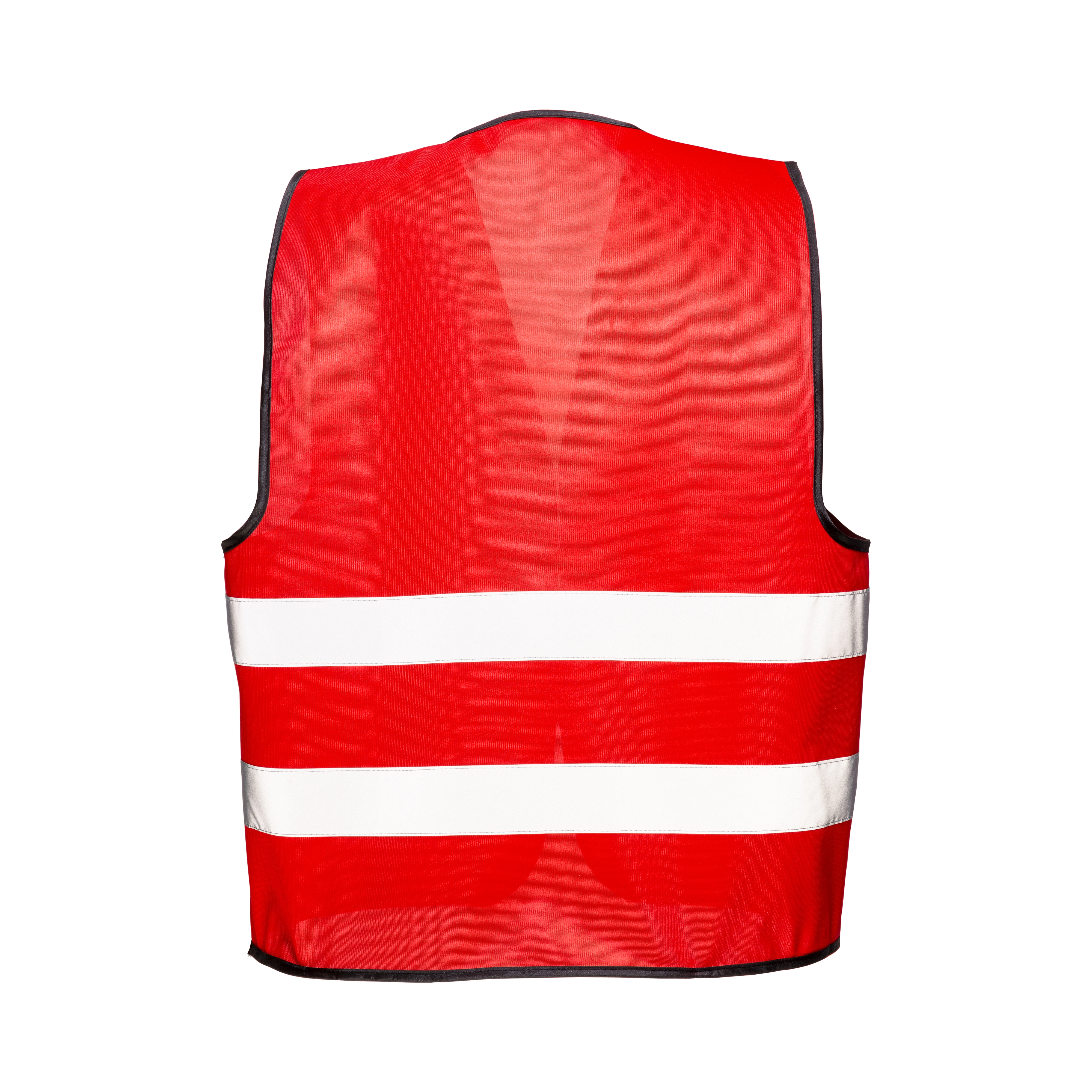 Immagine Gilet promozionale in poliestere con nastro riflettente e chiusura con velcro