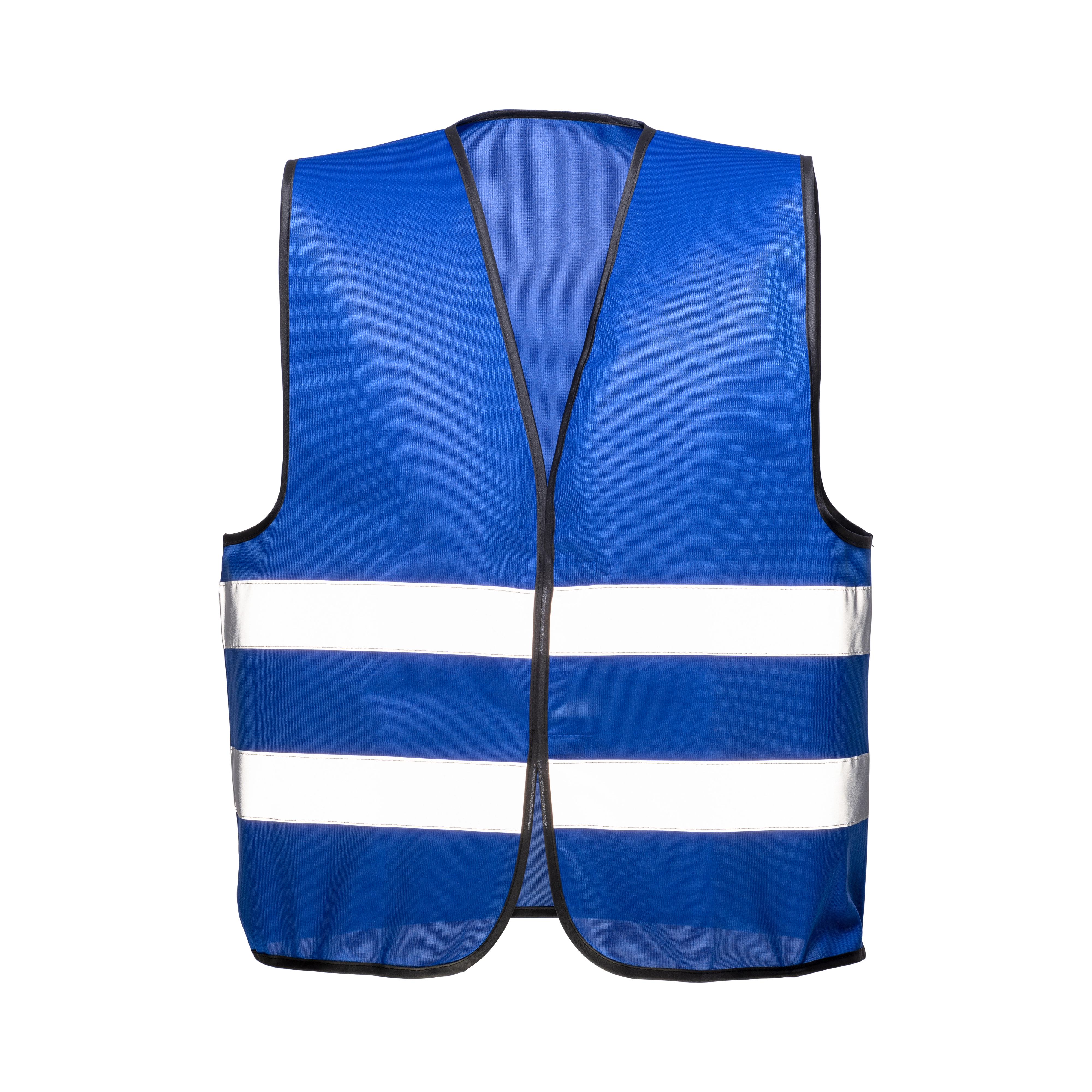 Immagine Gilet promozionale in poliestere con nastro riflettente e chiusura con velcro