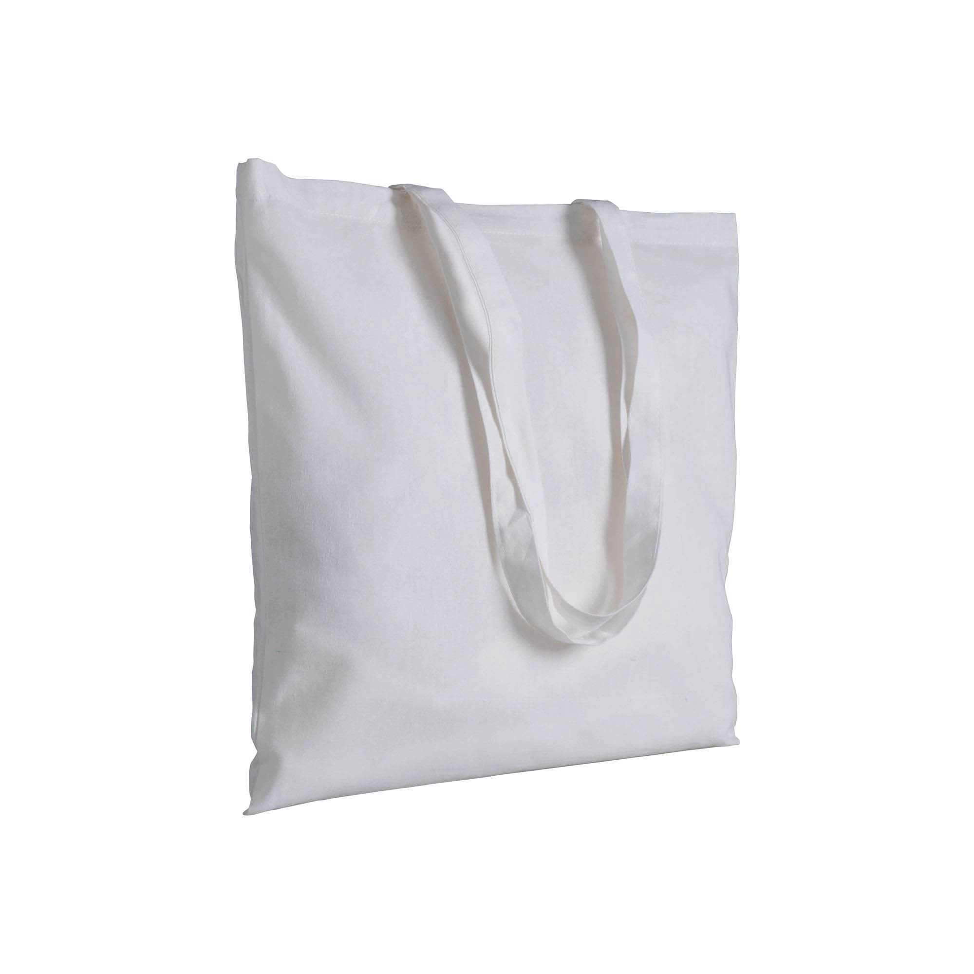 Immagine Shopper in cotone/poliestere riciclato 180 g/m2, manici lunghi