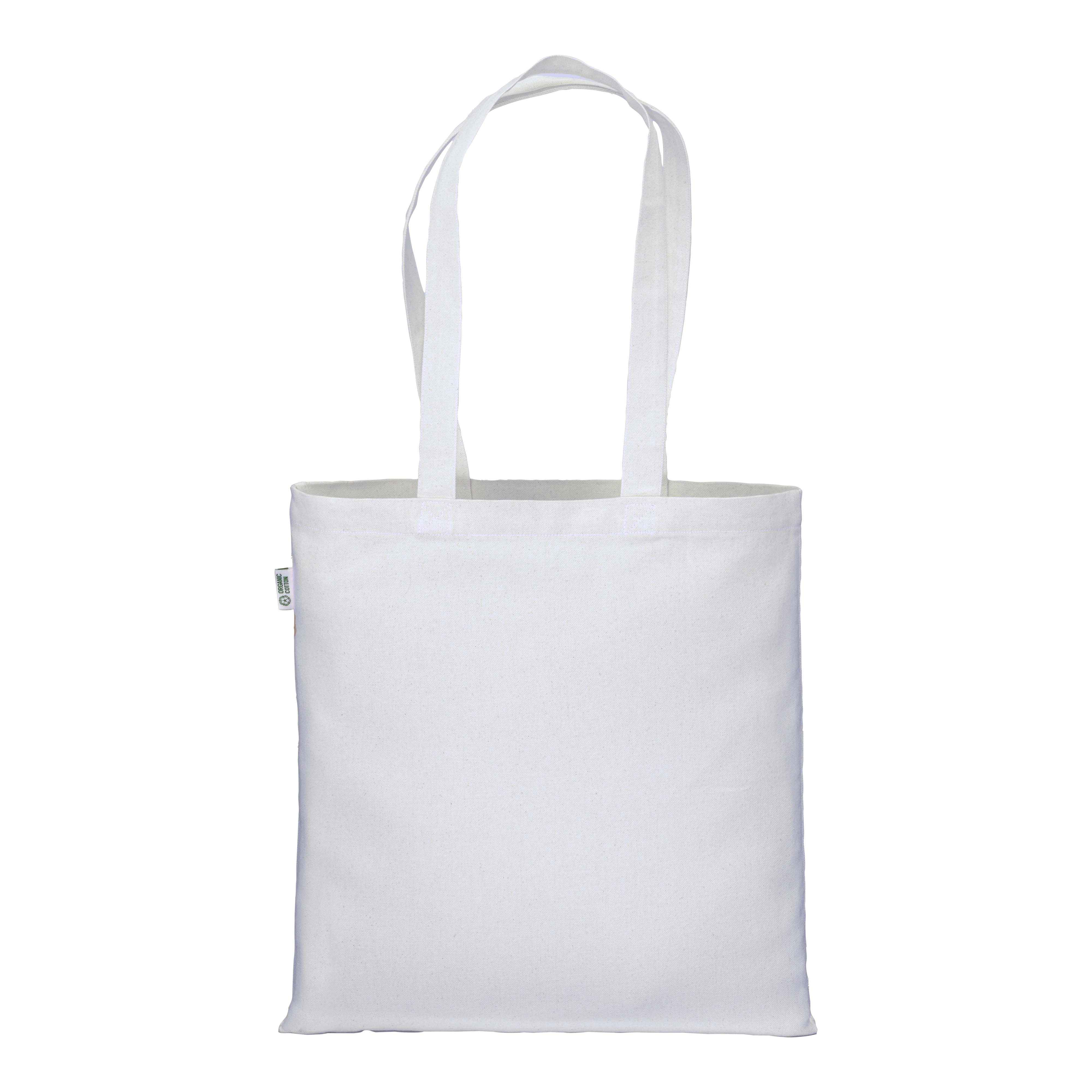 Immagine Shopper in cotone biologico 220 g/m2, manici lunghi