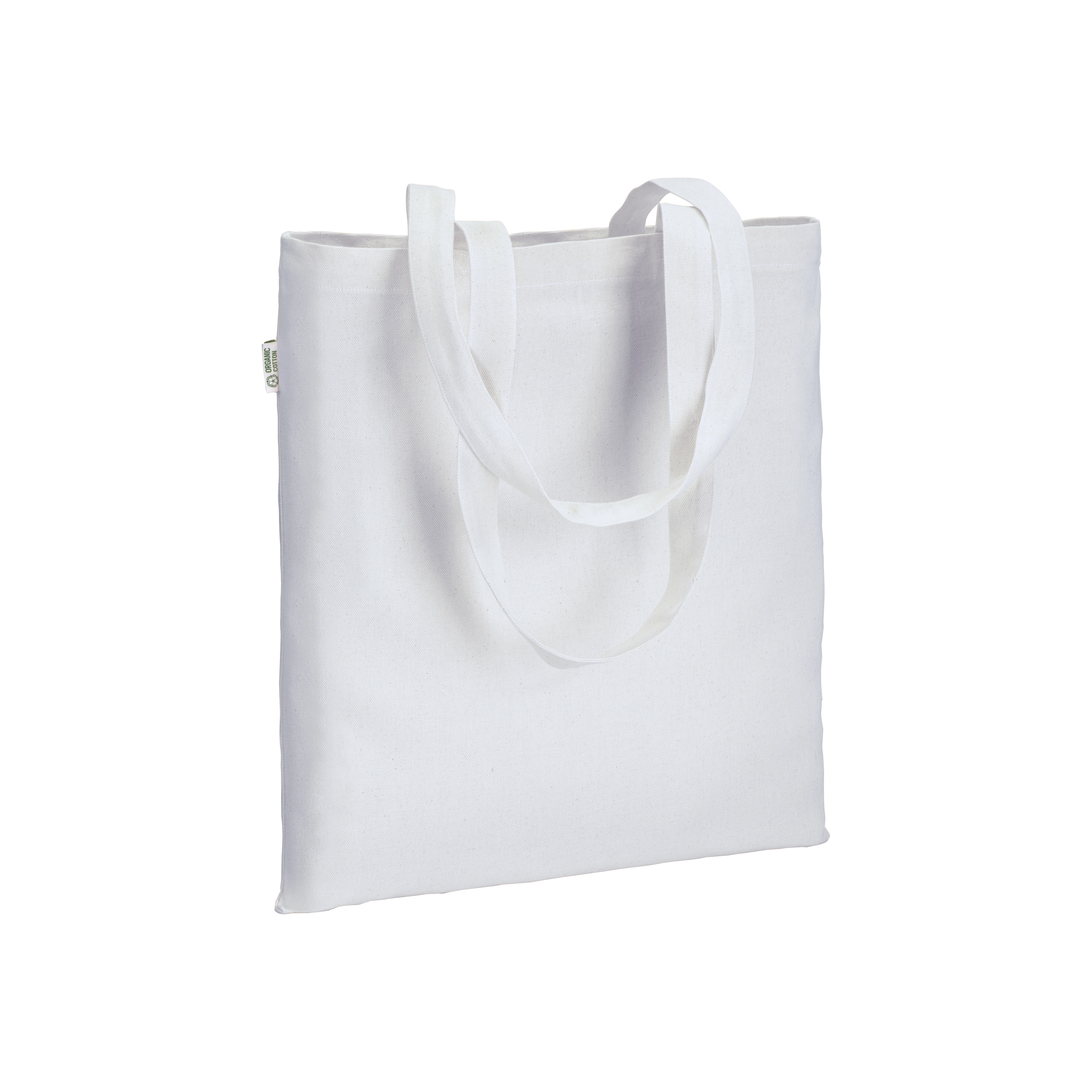 Immagine Shopper in cotone biologico 220 g/m2, manici lunghi