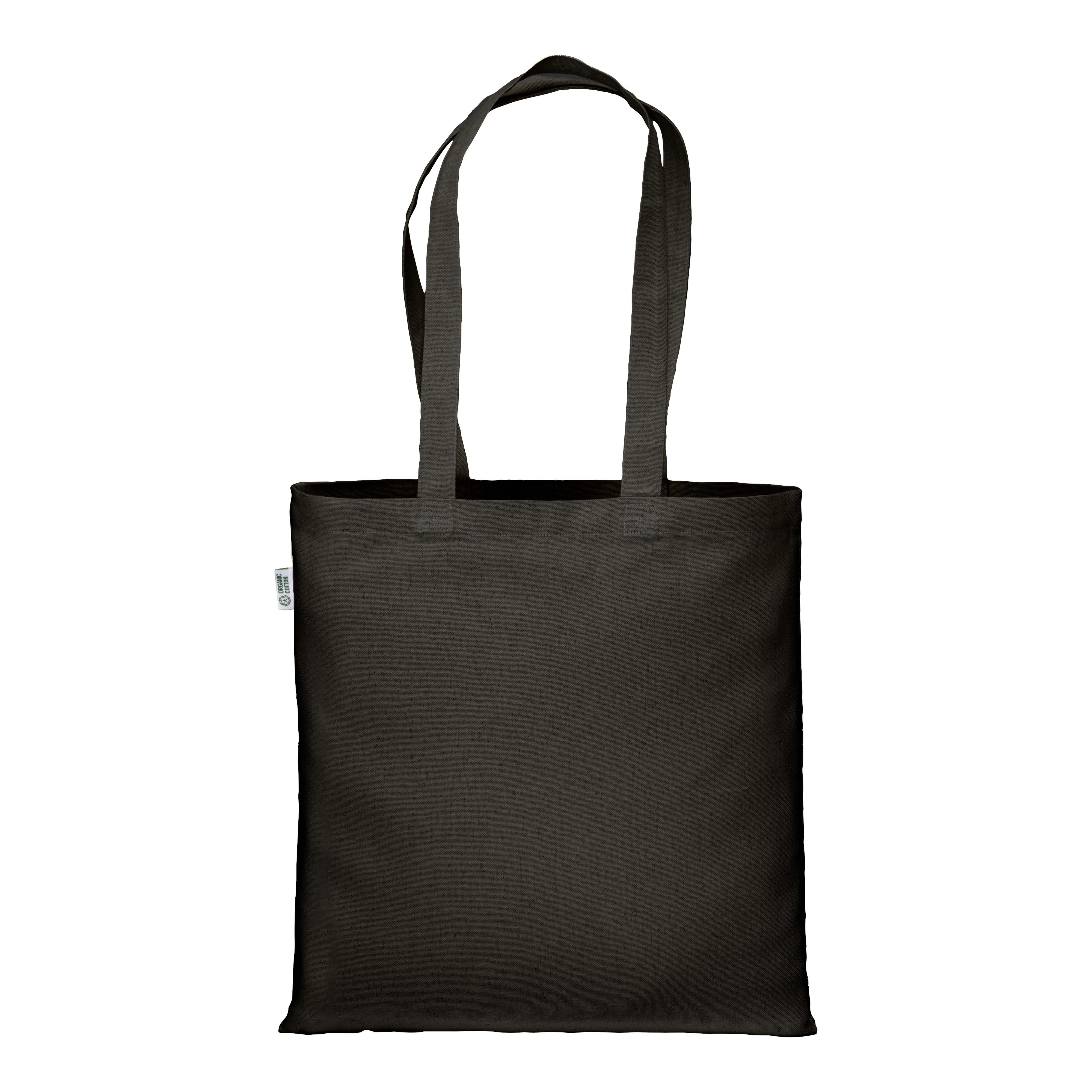 Immagine Shopper in cotone biologico 220 g/m2, manici lunghi