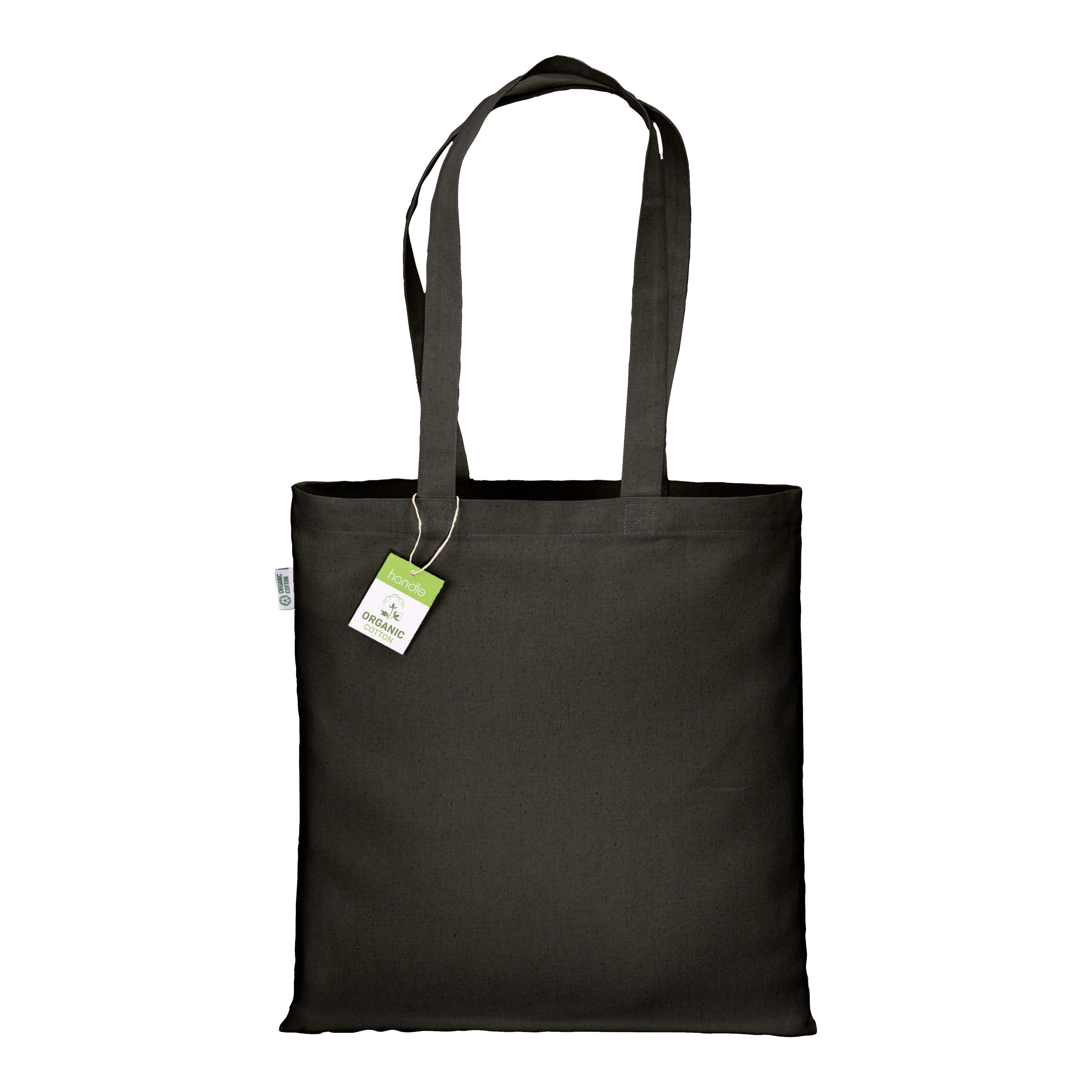 Immagine Shopper in cotone biologico 220 g/m2, manici lunghi