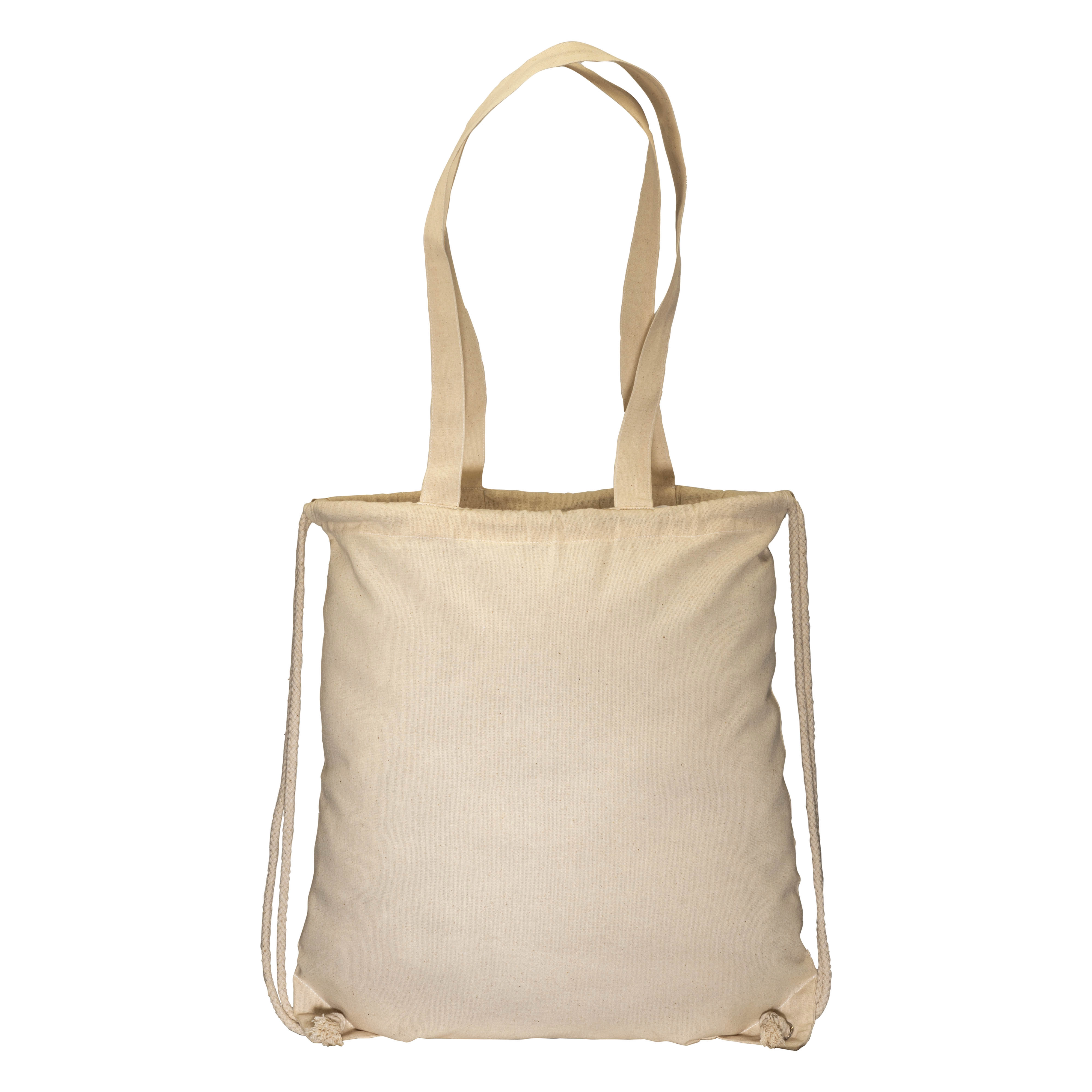 Immagine Zainetto in cotone 135 g/m2, con chiusura a strozzo e manici