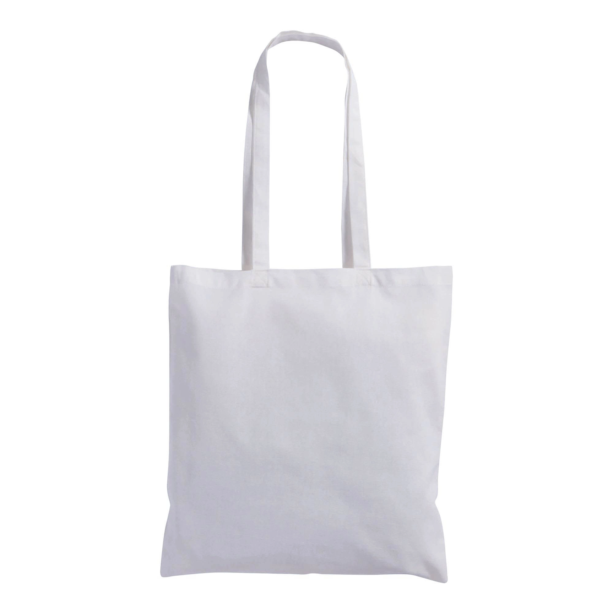Immagine Borsa shopper in cotone riciclato 120 g/m2, manici lunghi