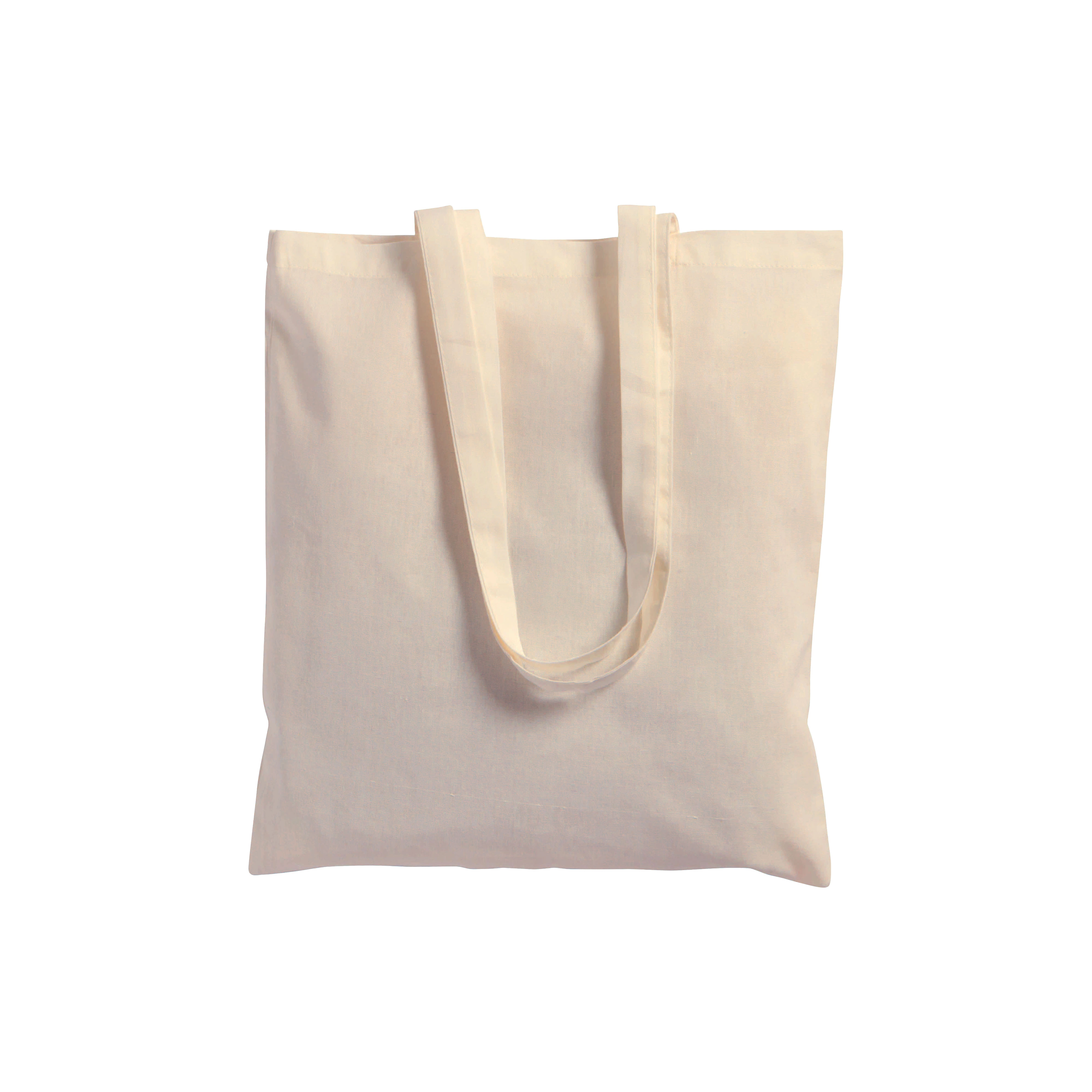 Immagine Borsa shopper in cotone riciclato 120 g/m2, manici lunghi