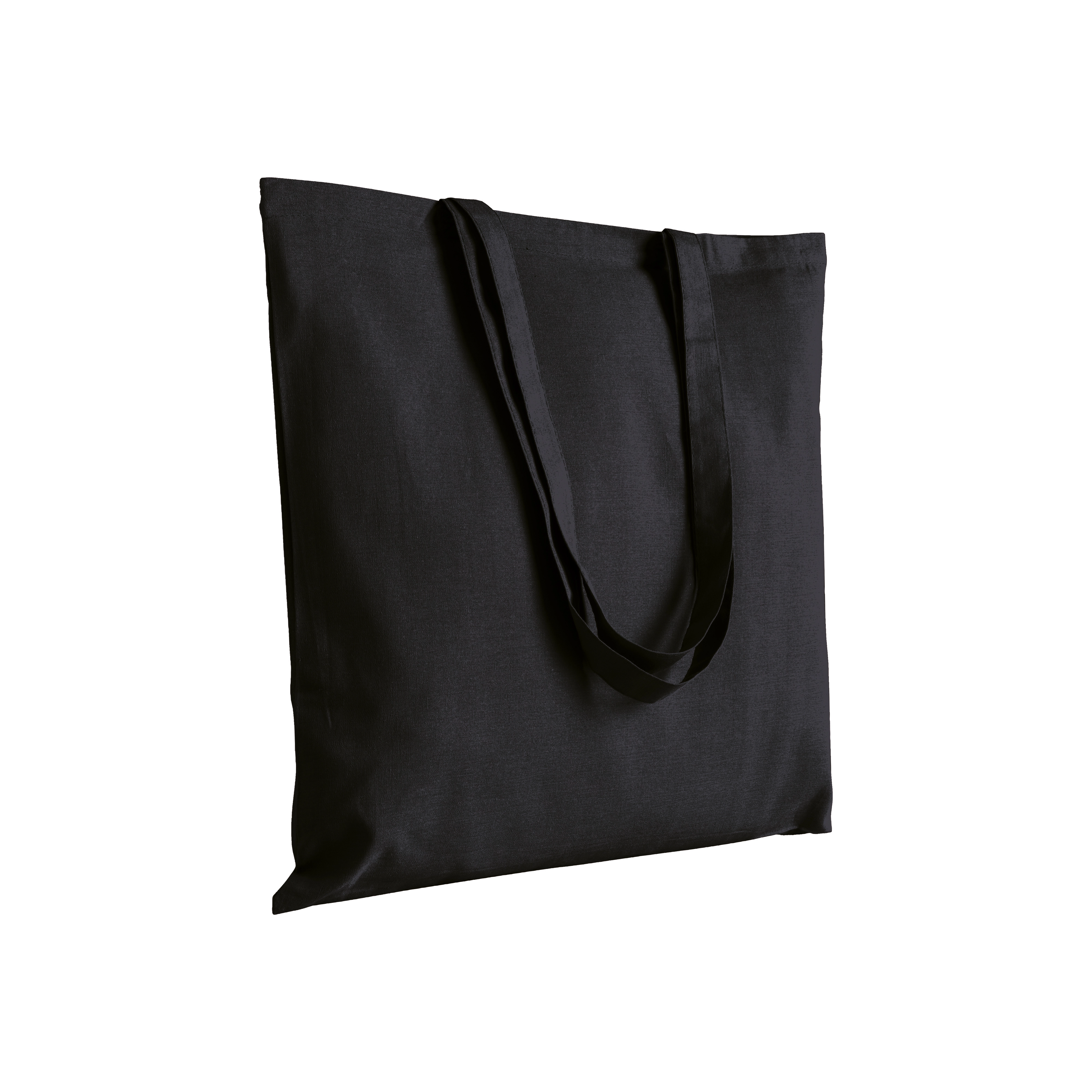 Immagine Borsa shopper in cotone riciclato 120 g/m2, manici lunghi