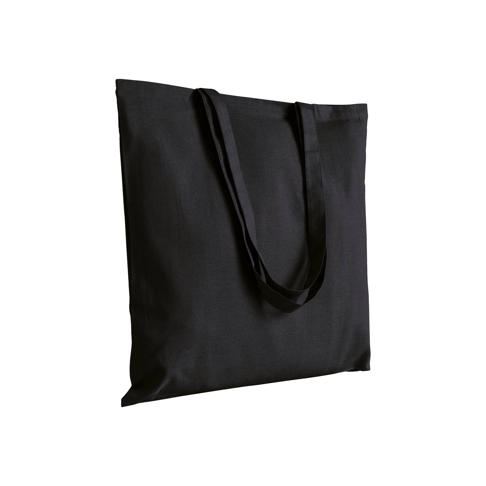 Immagine Borsa shopper in cotone riciclato 120 g/m2, manici lunghi