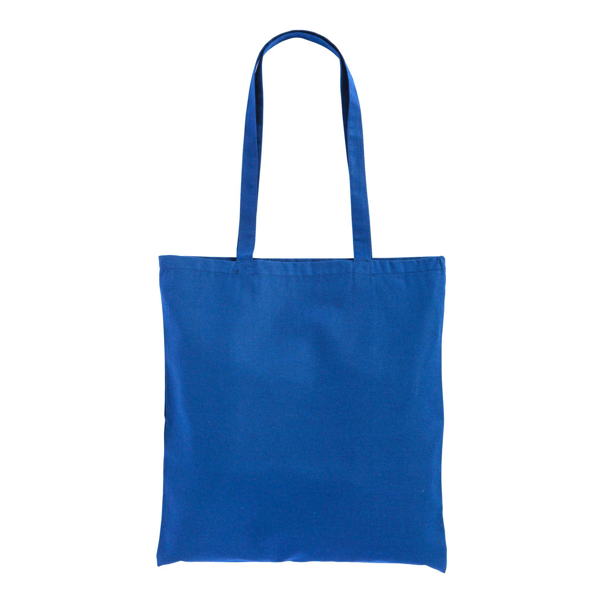 Immagine Borsa shopper in cotone riciclato 120 g/m2, manici lunghi