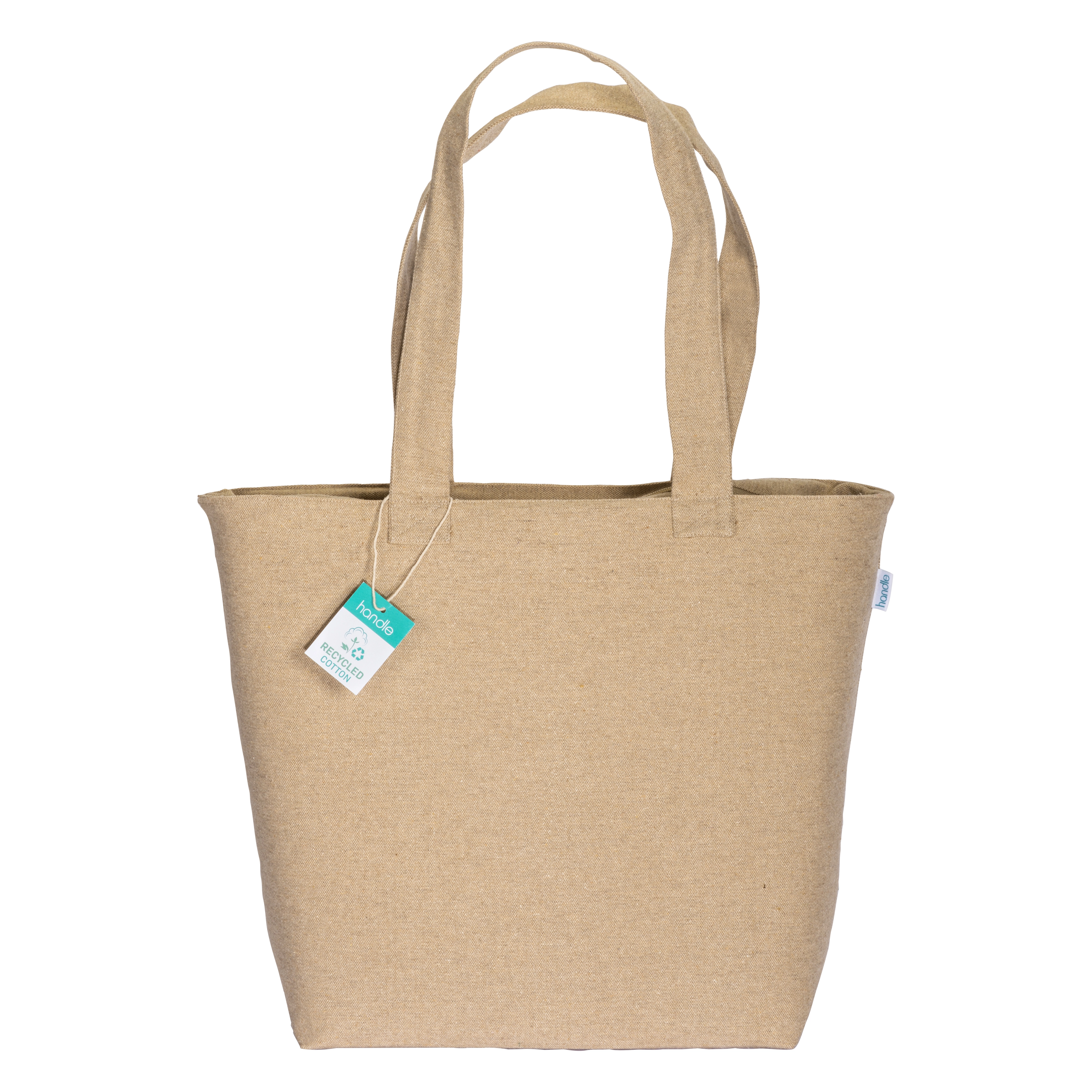 Immagine Shopper con soffietto in cotone riciclato 280 g/m2