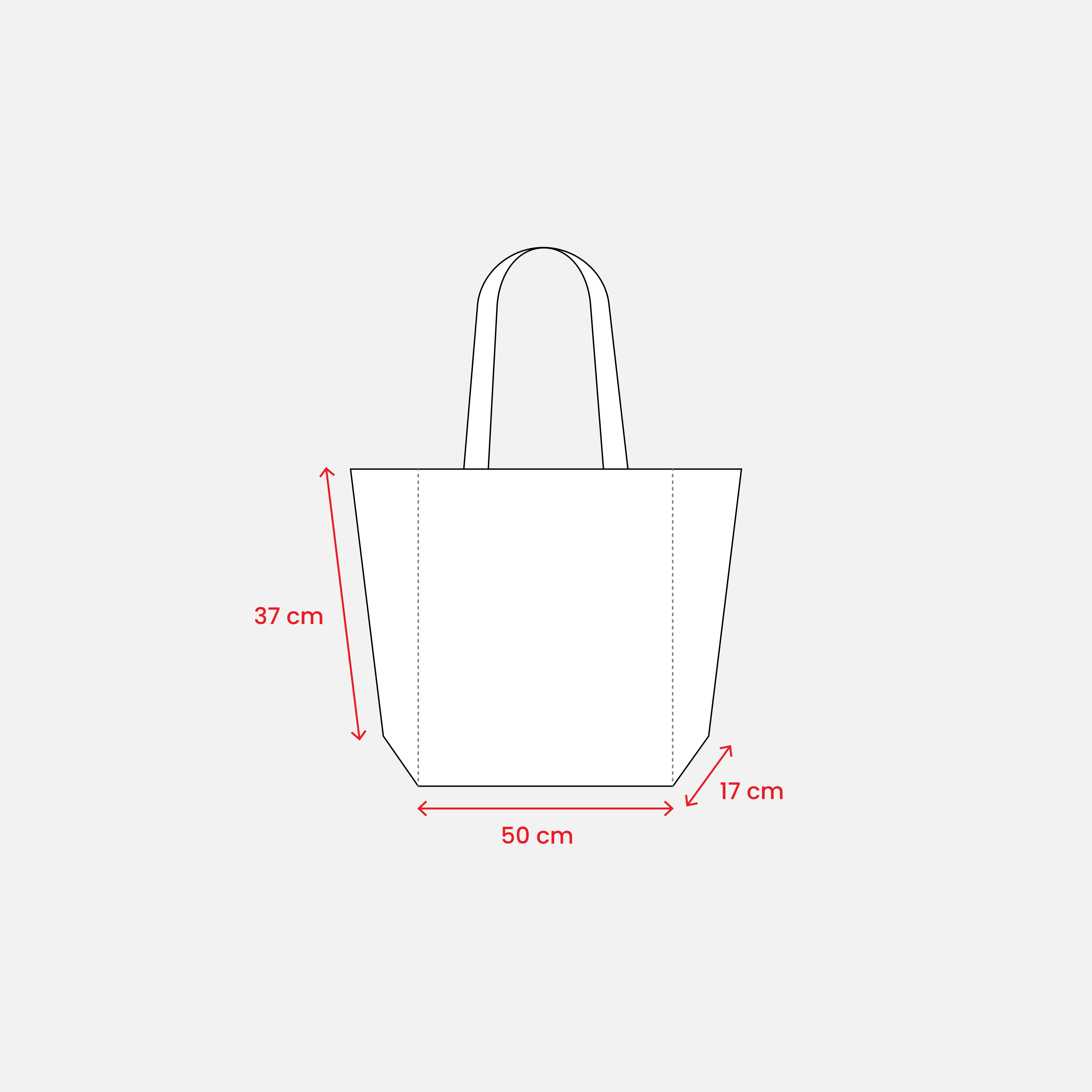 Immagine Shopper con soffietto in cotone riciclato 280 g/m2