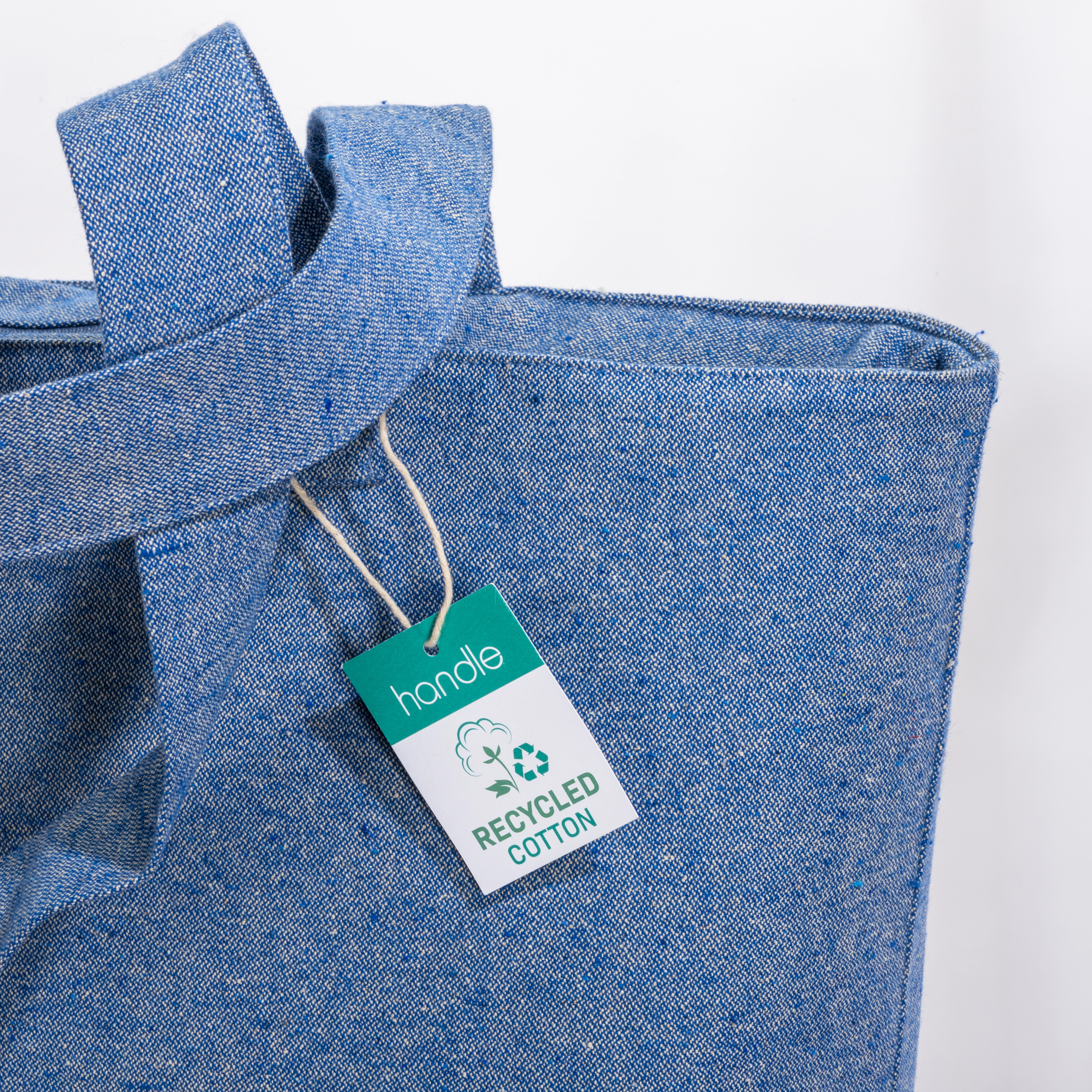 Immagine Shopper con soffietto in cotone riciclato 280 g/m2