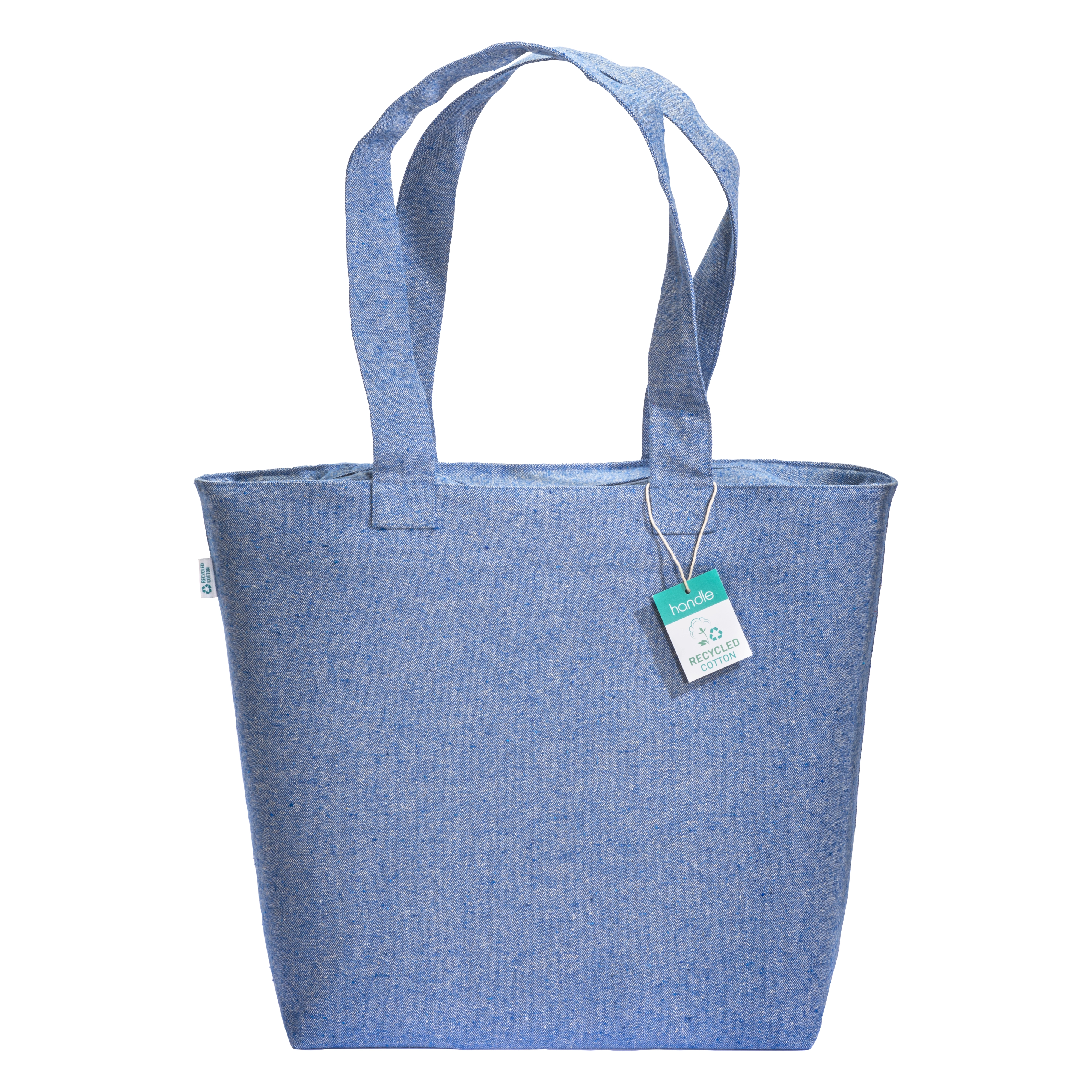 Immagine Shopper con soffietto in cotone riciclato 280 g/m2