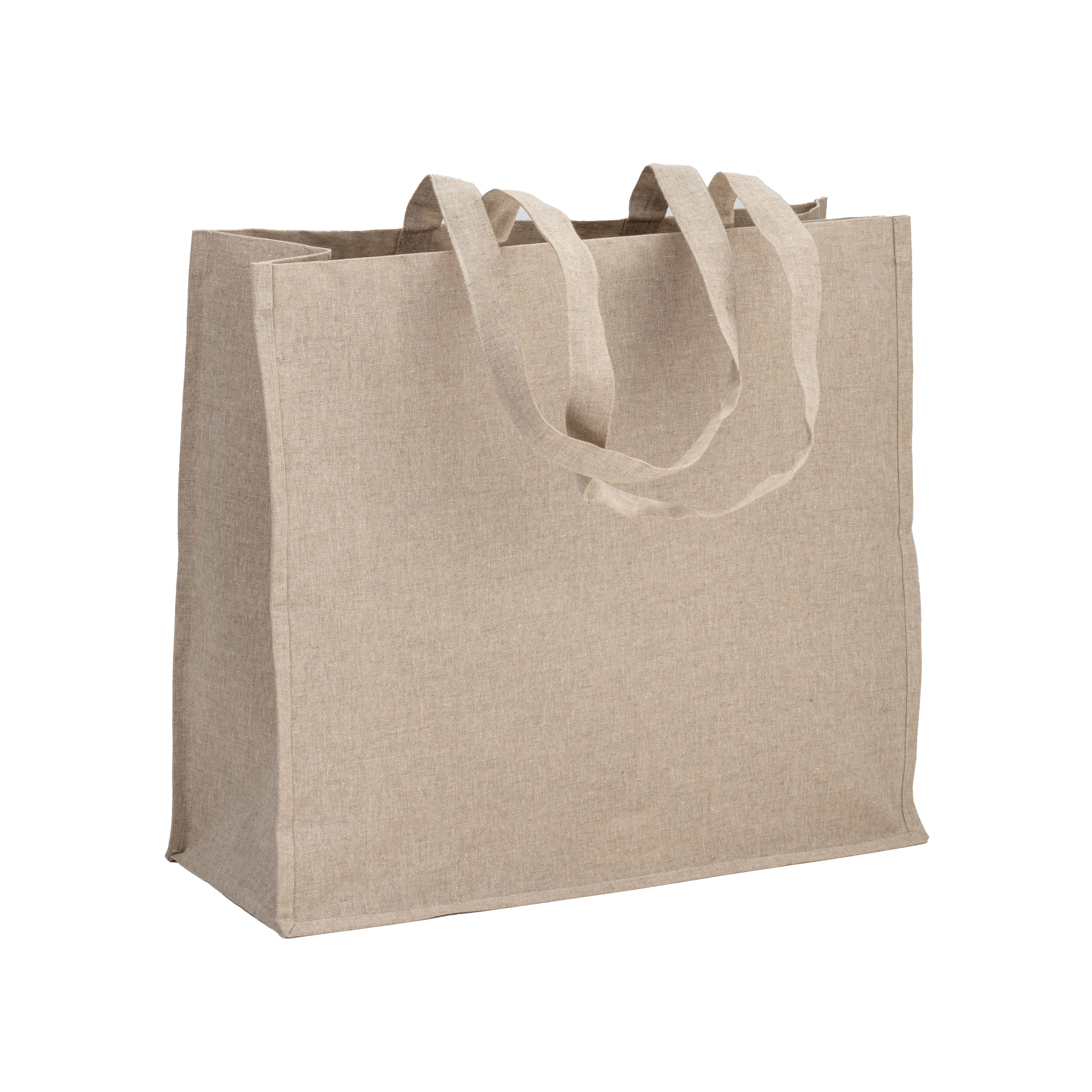 Immagine Shopper in cotone riciclato 120 g/m2 con interno laminato in PP