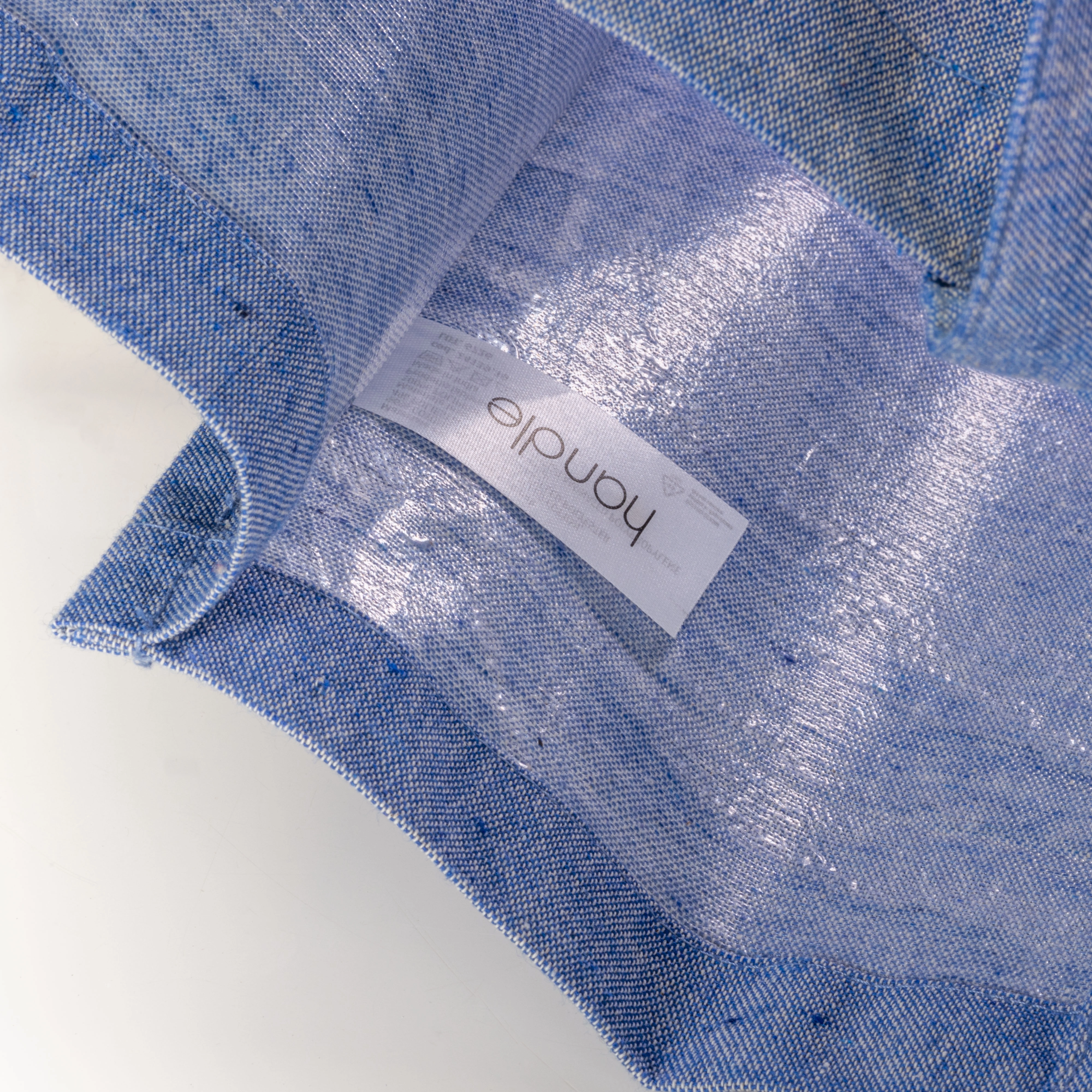 Immagine Shopper in cotone riciclato 120 g/m2 con interno laminato in PP