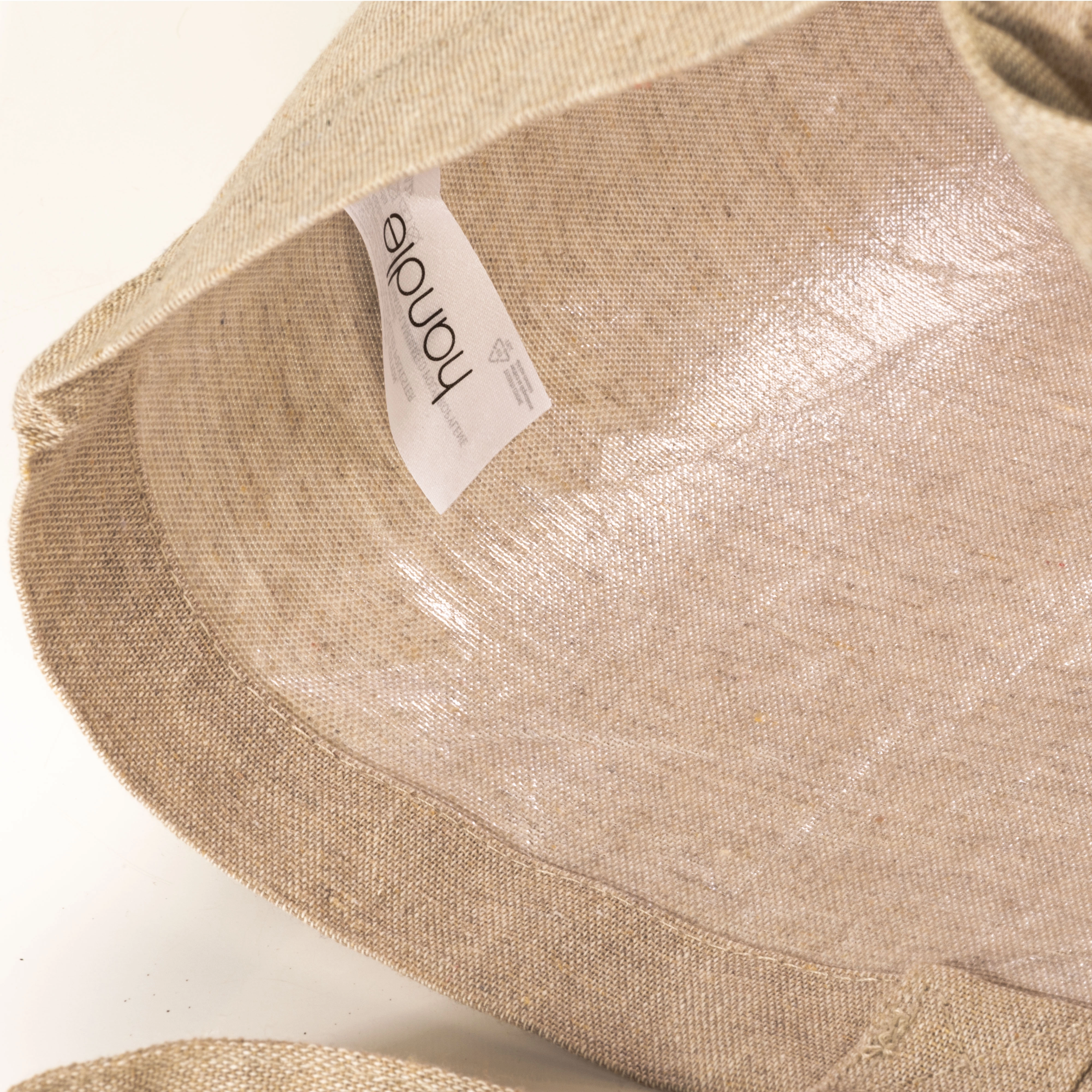 Immagine Shopper in cotone riciclato 120 g/m2 con interno laminato in PP