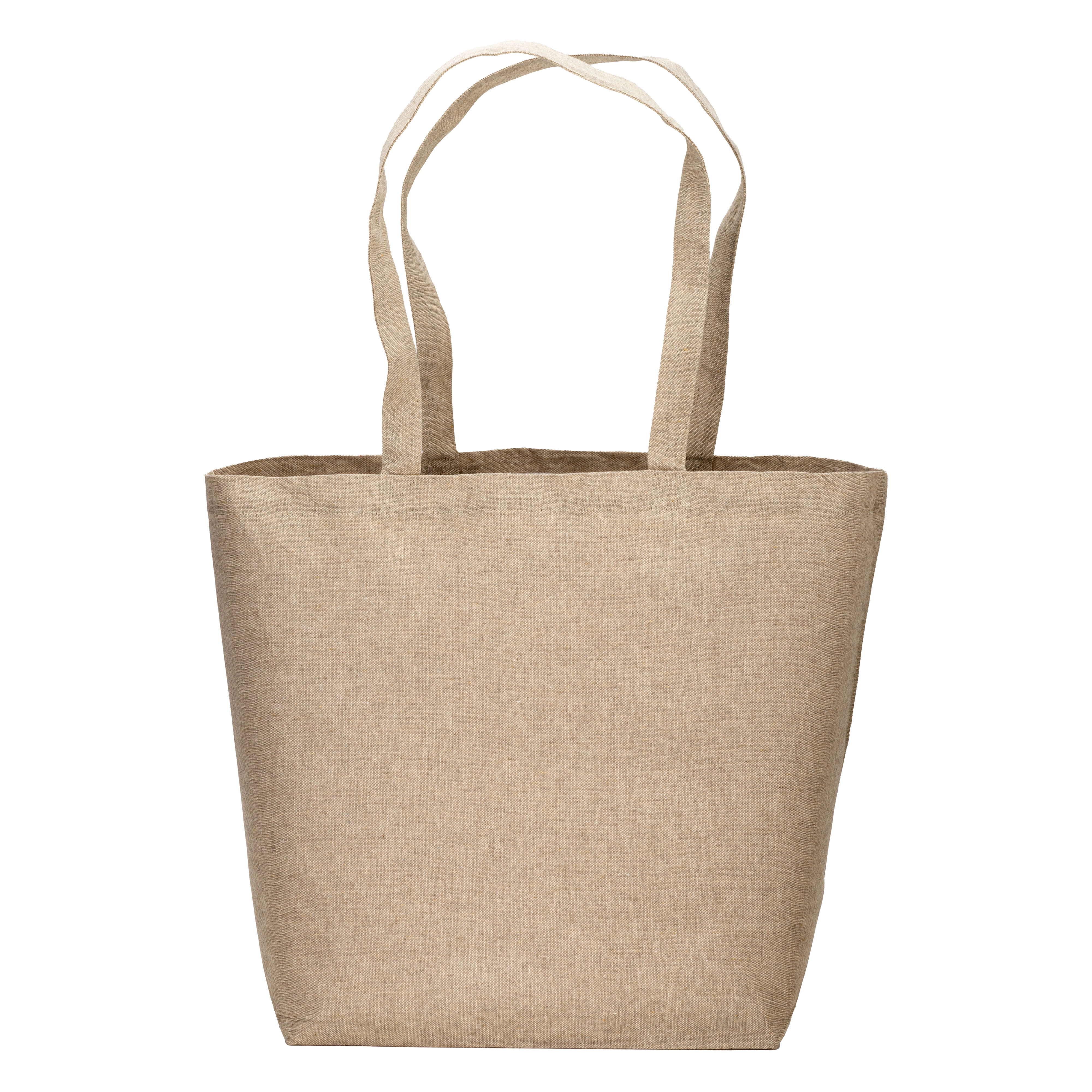 Immagine Shopper in cotone riciclato 120 g/m2 con interno laminato in PP