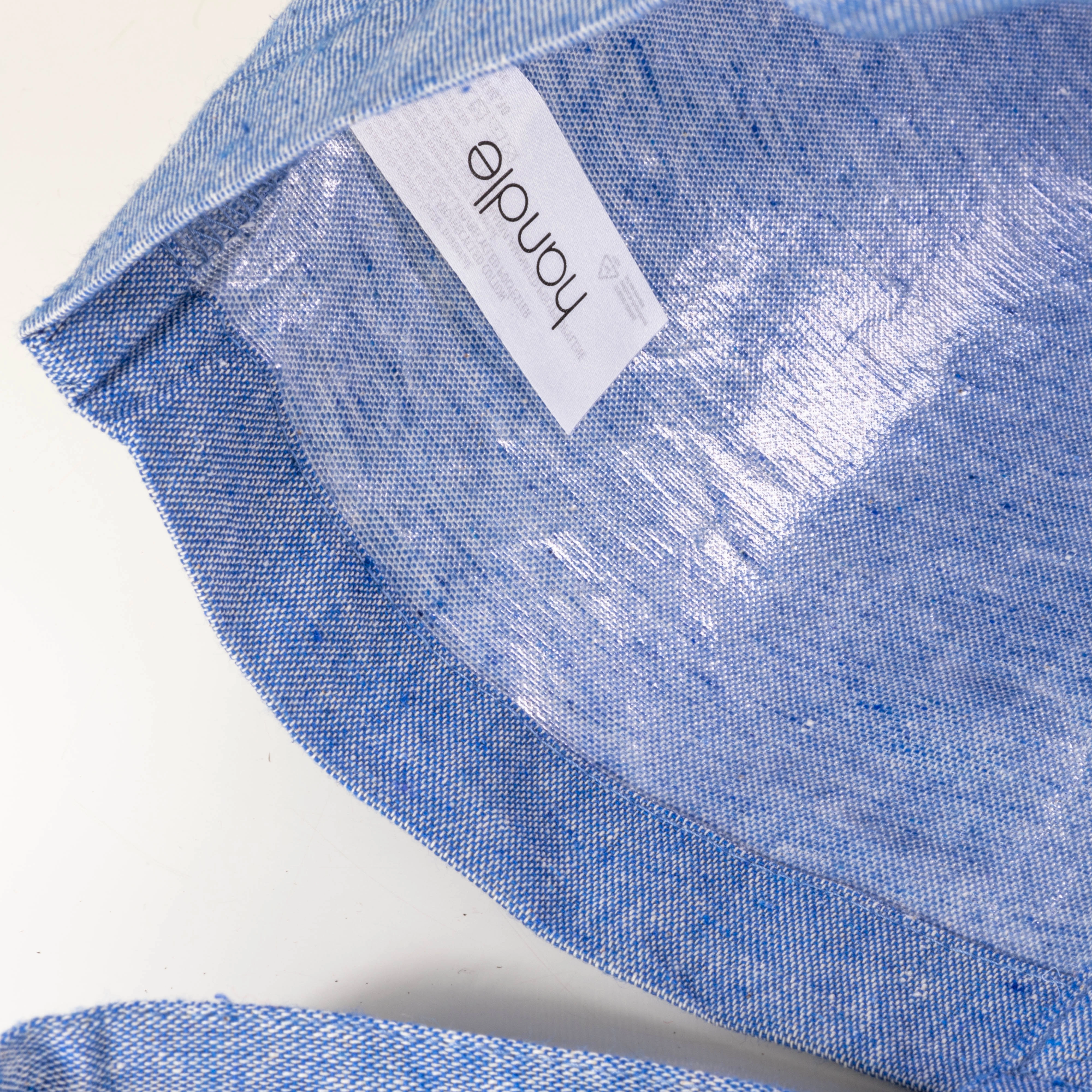 Immagine Shopper in cotone riciclato 120 g/m2 con interno laminato in PP