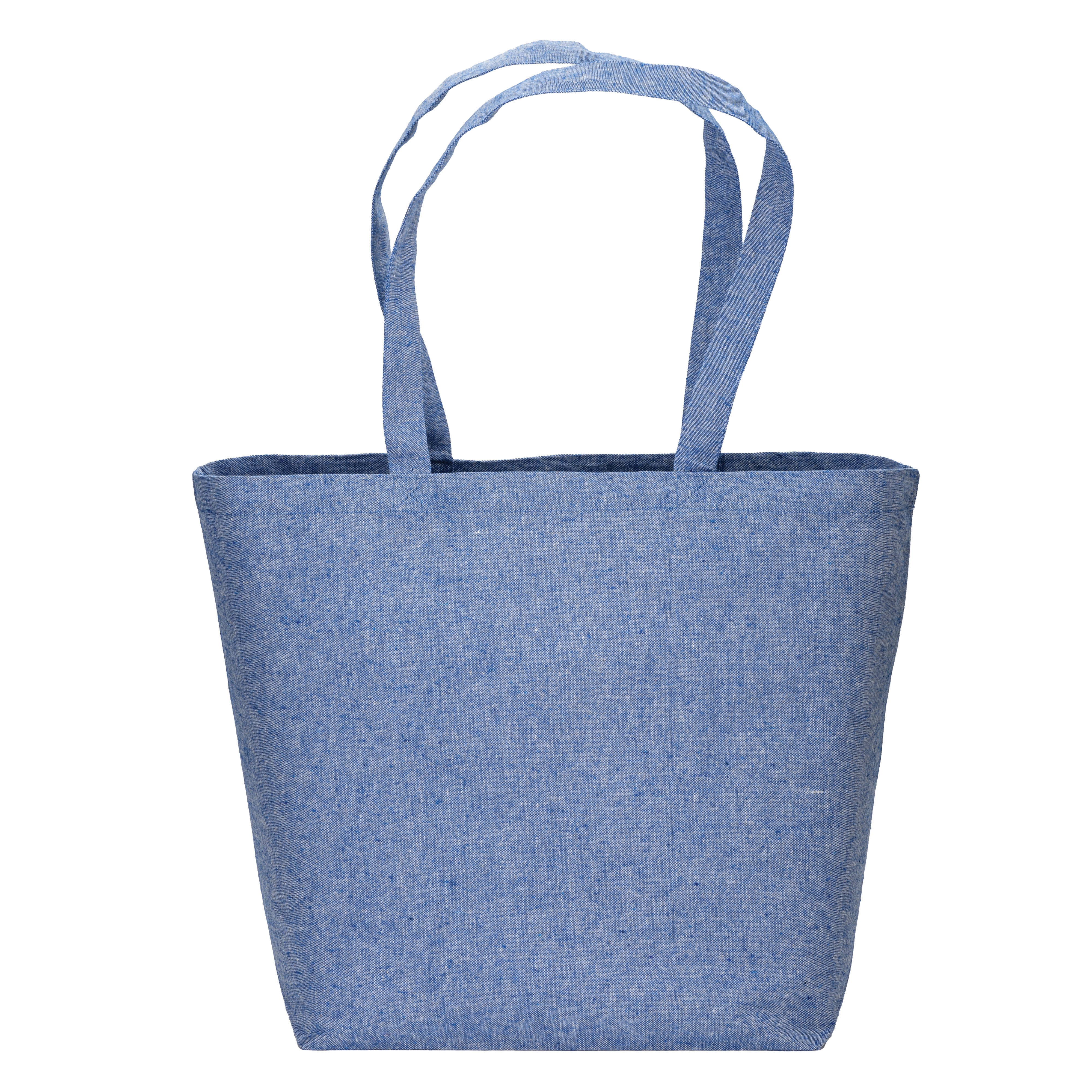 Immagine Shopper in cotone riciclato 120 g/m2 con interno laminato in PP