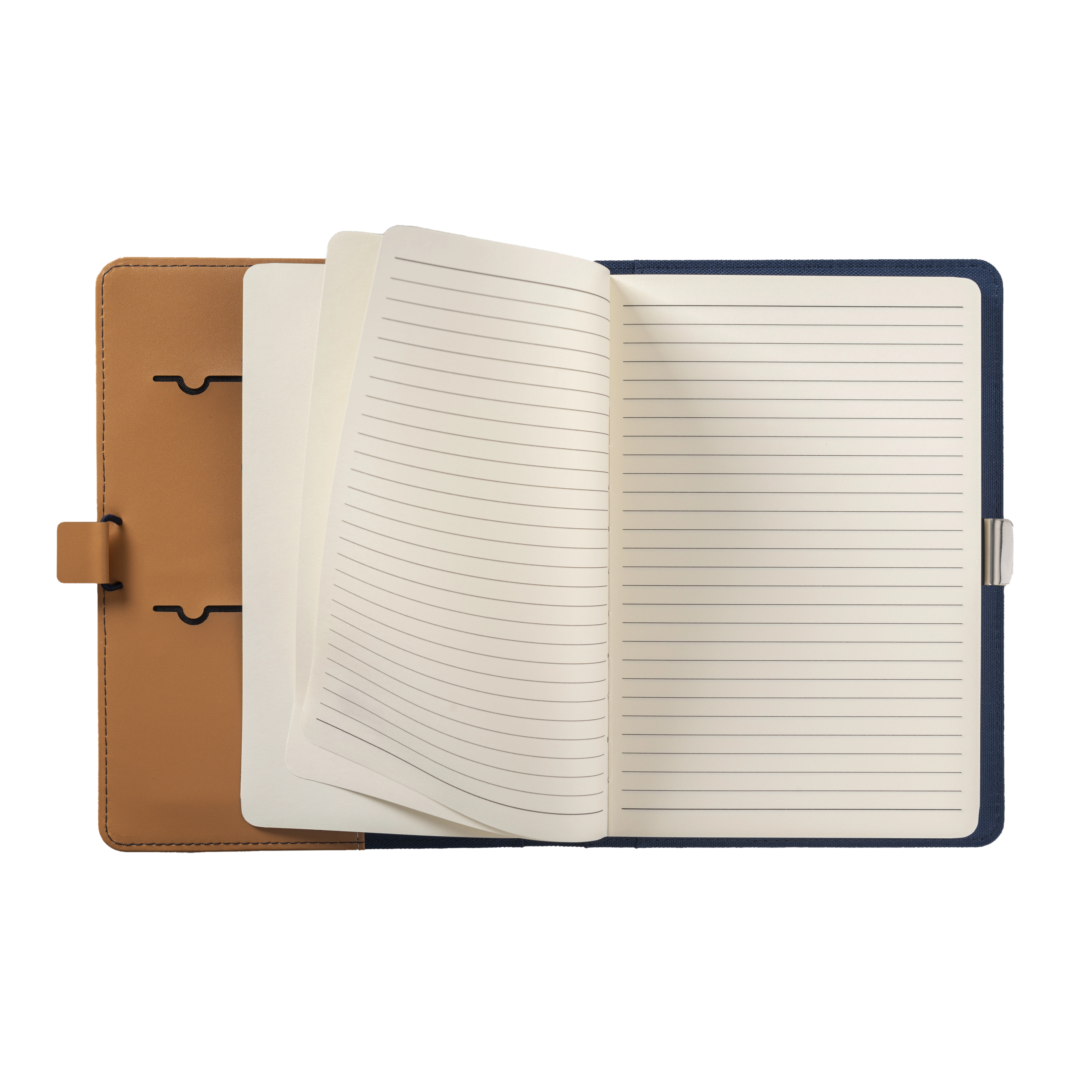 Immagine Cartella porta blocco A5 in R-PET con gancio di chiusura in metallo