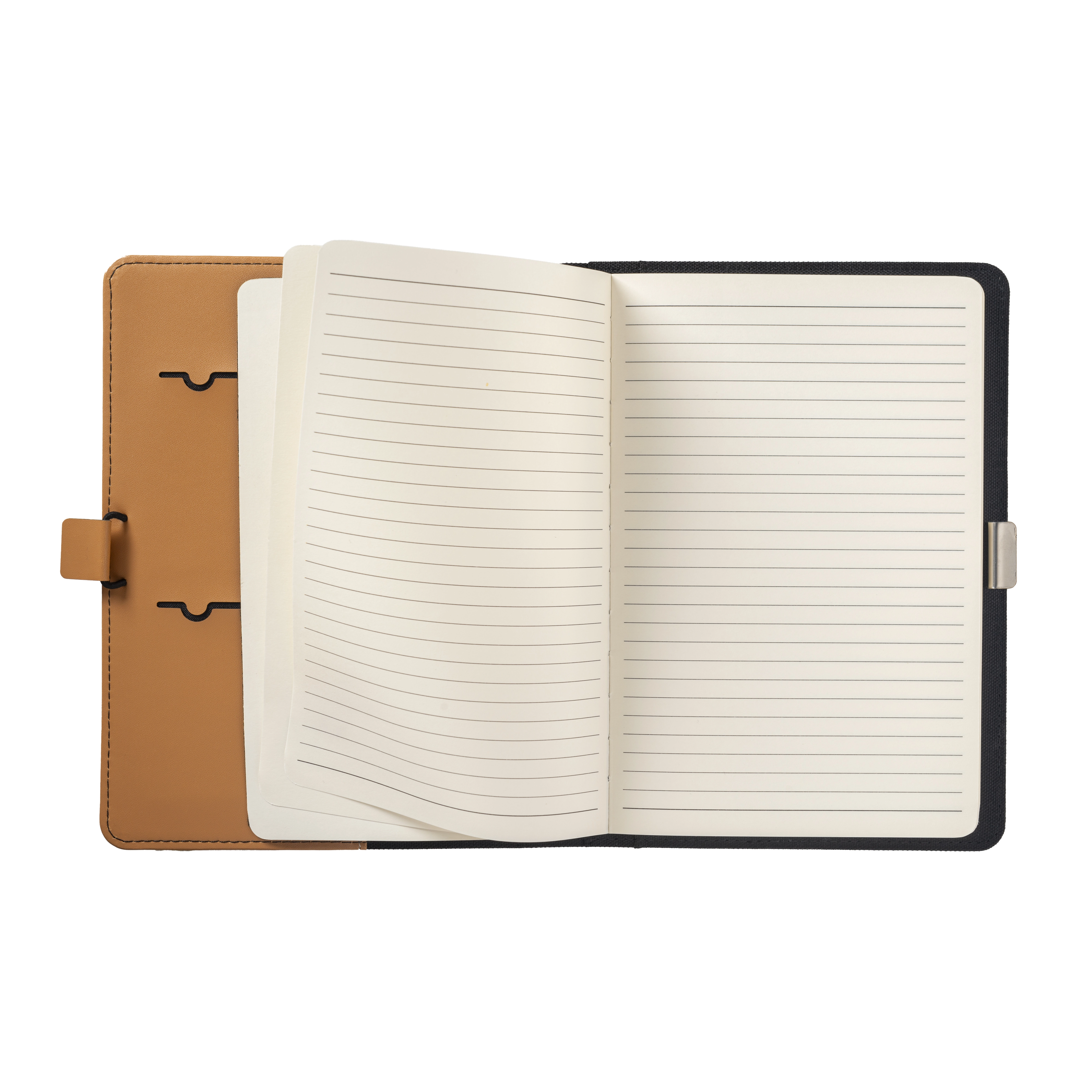 Immagine Cartella porta blocco A5 in R-PET con gancio di chiusura in metallo