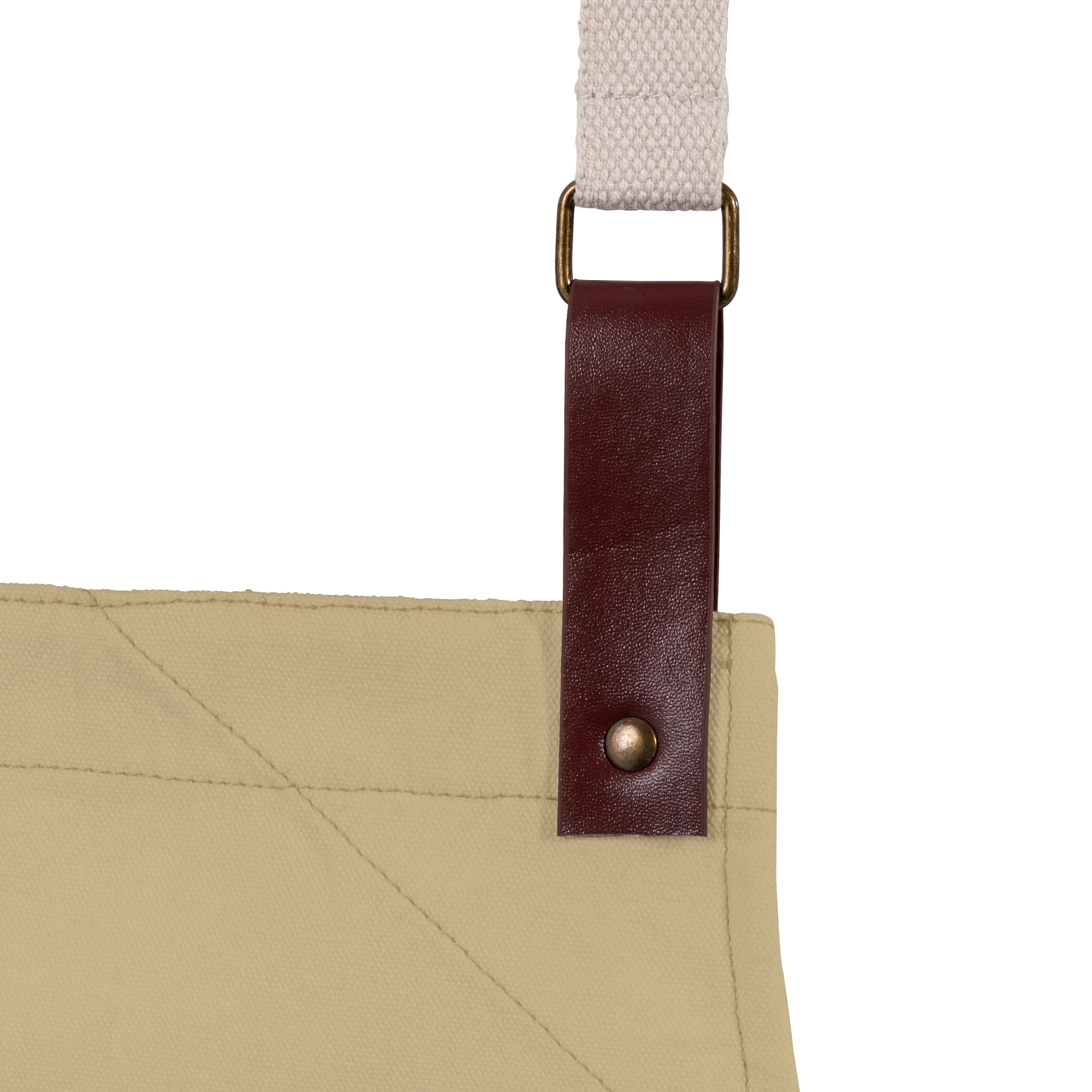 Immagine Grembiule da cucina in cotone 280 g/m2 con 2 tasche frontali, cinghie in PU regolabili.