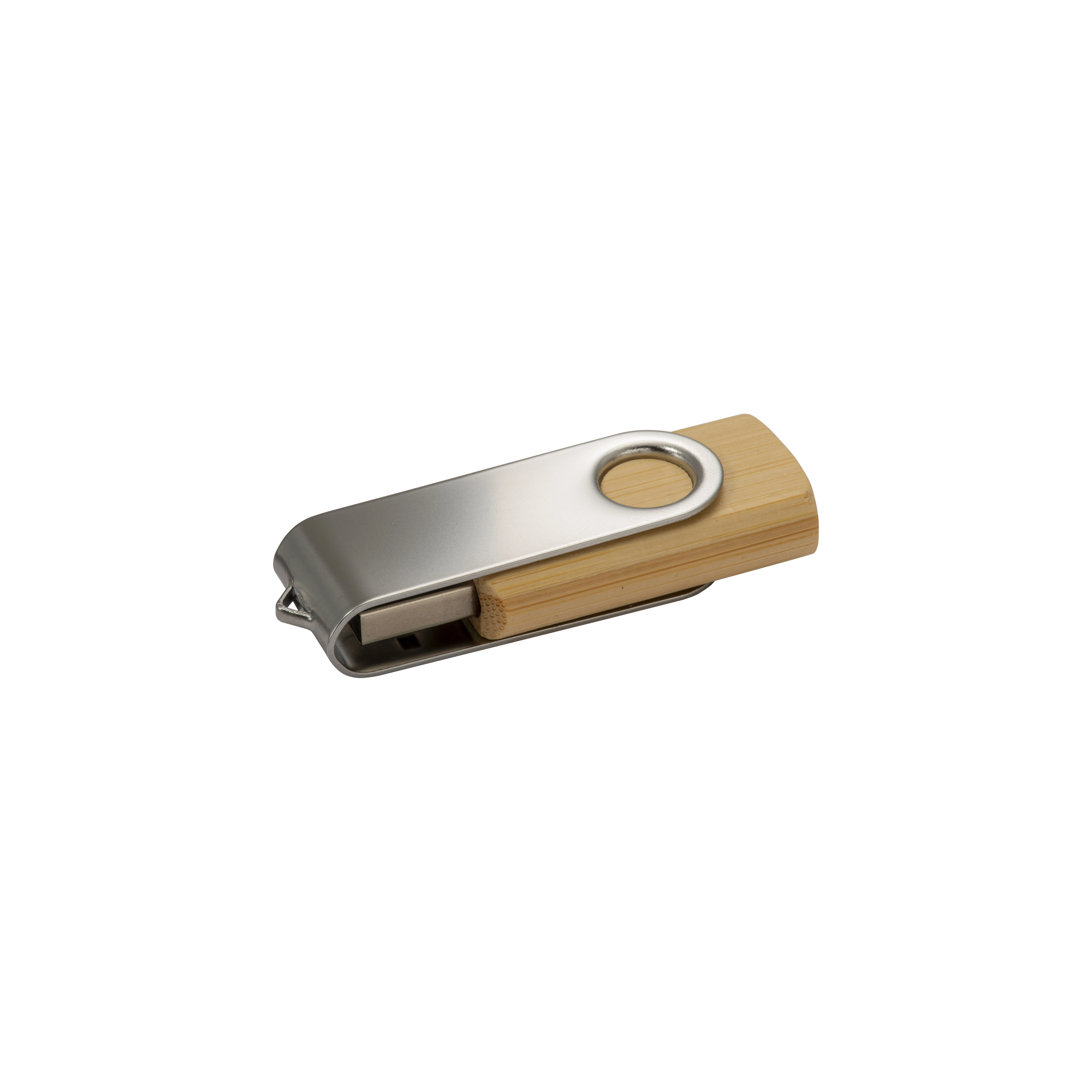 Immagine Chiavetta USB 8 GB girevole in Bambù/Metallo.