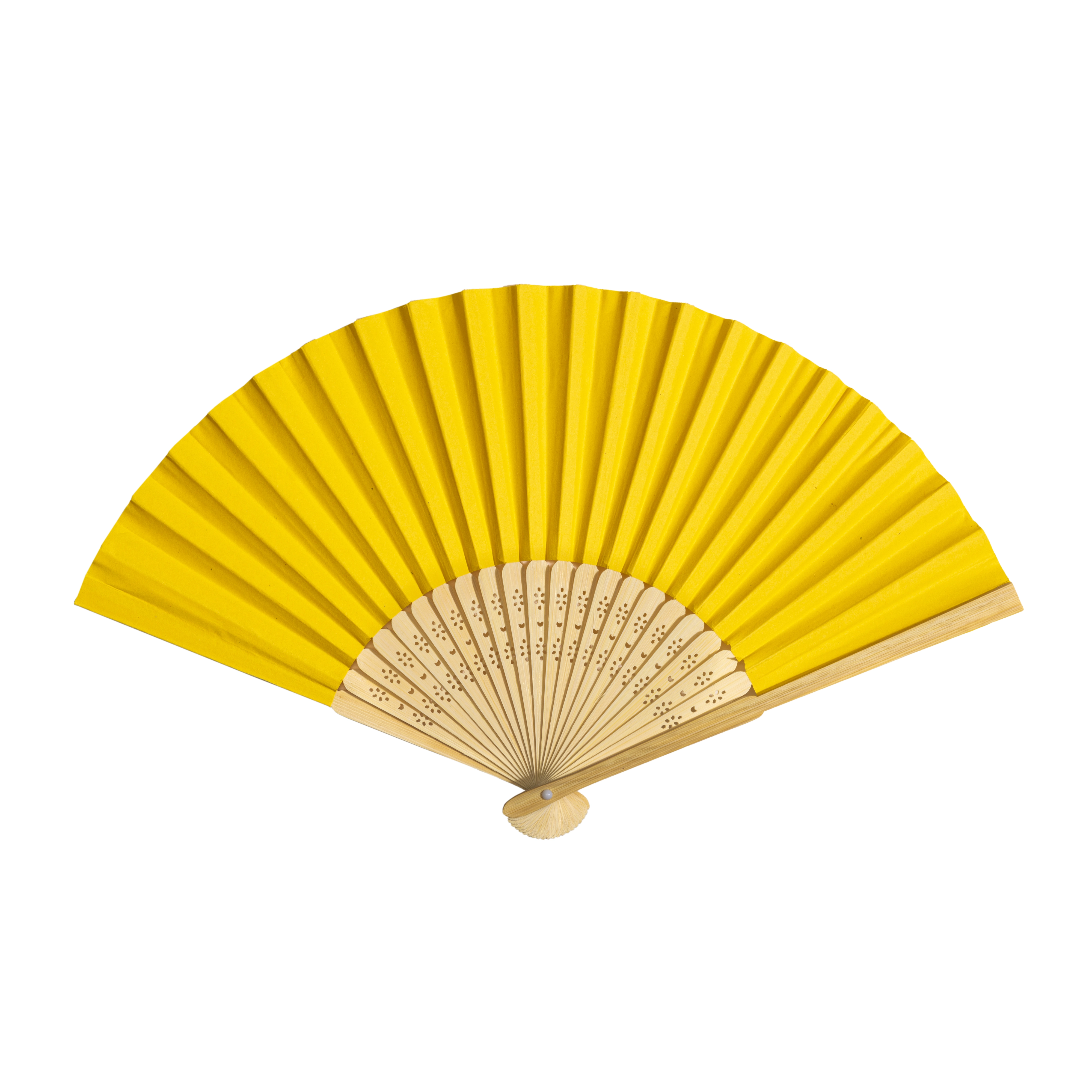 Immagine Ventaglio in carta con manico in bambù