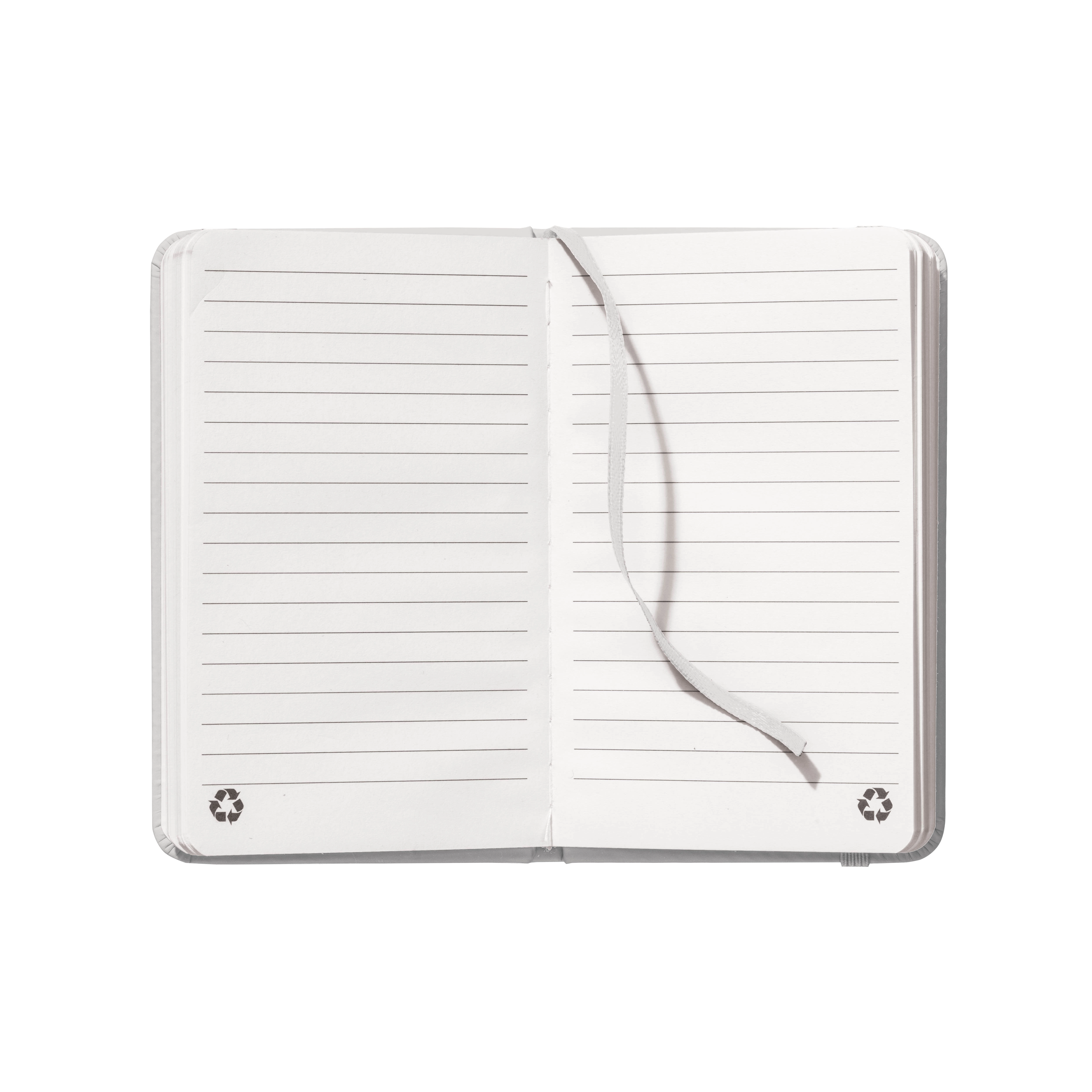 Immagine Quaderno con copertina in PU riciclato con fogli a righe (80 pag.)