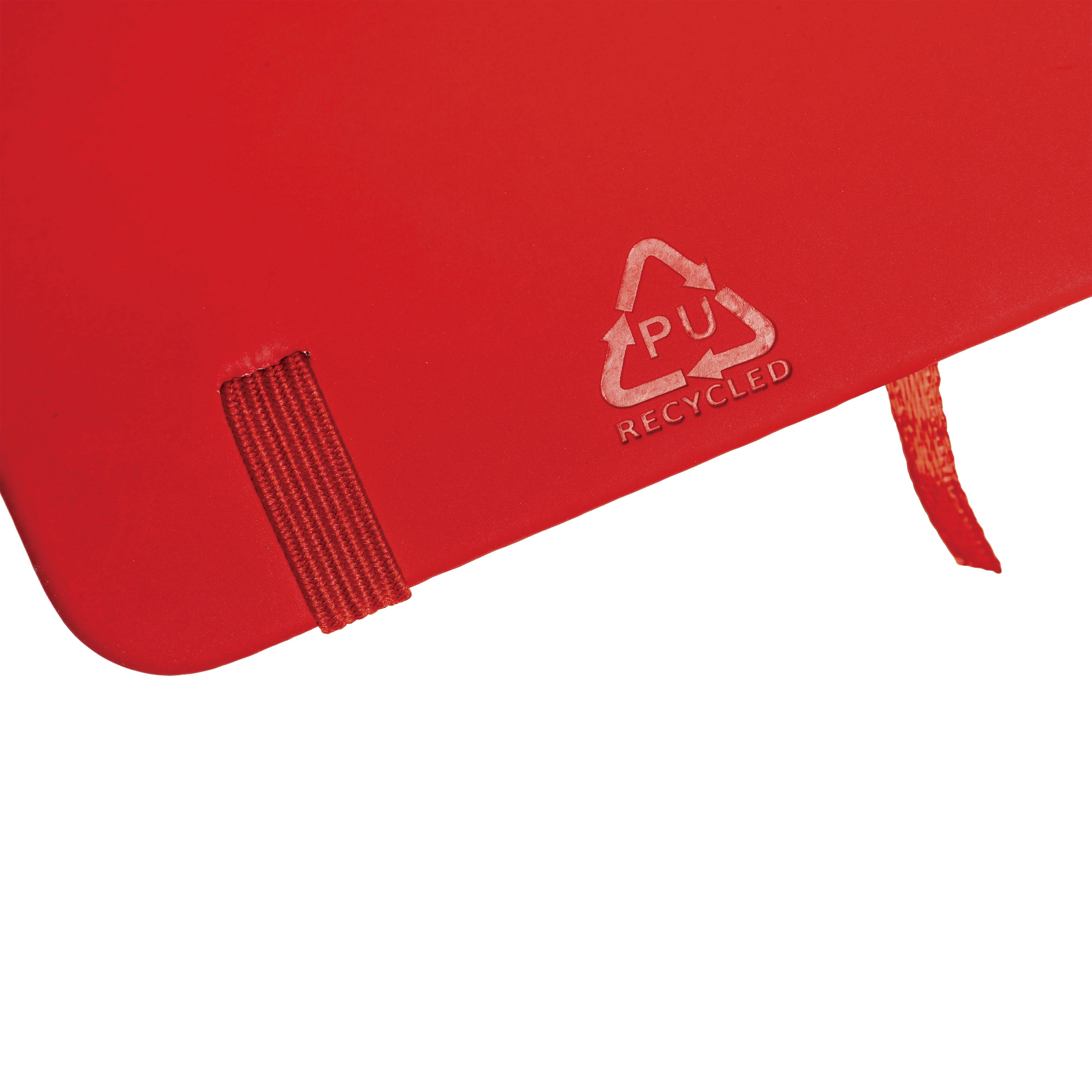 Immagine Quaderno con copertina in PU riciclato con fogli a righe (80 pag.)