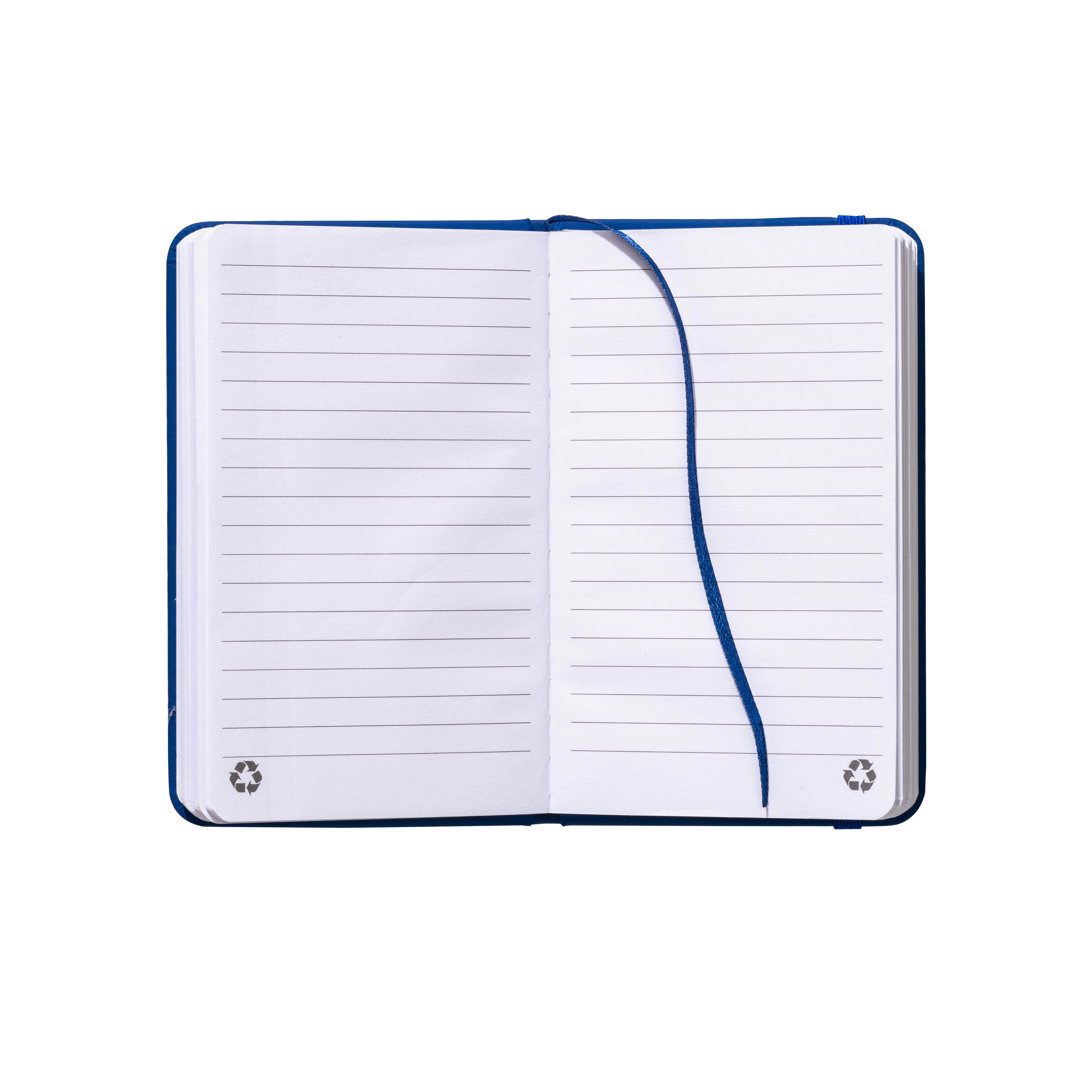 Immagine Quaderno con copertina in PU riciclato con fogli a righe (80 pag.)