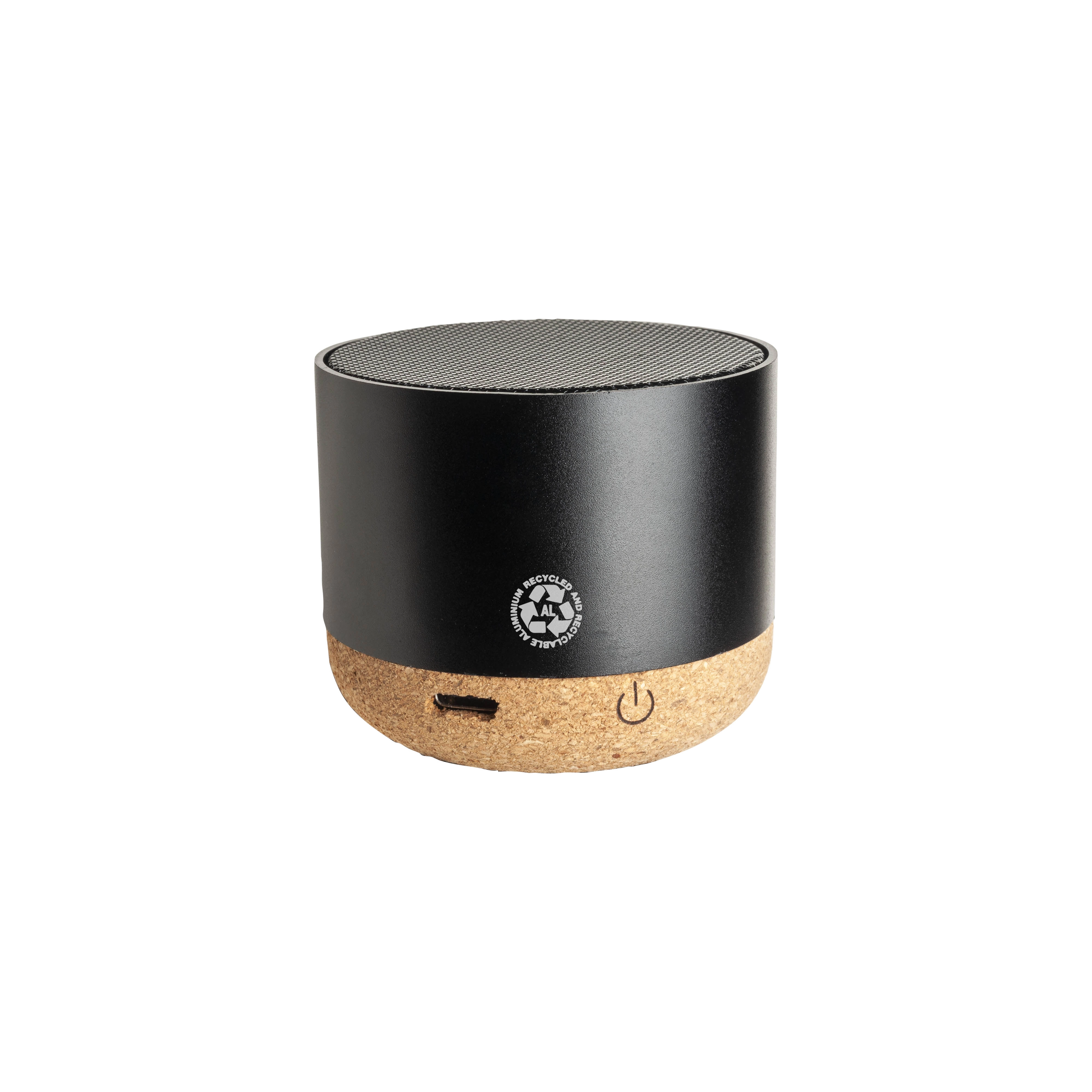 Immagine Mini altoparlante Bluetooth con base in sughero