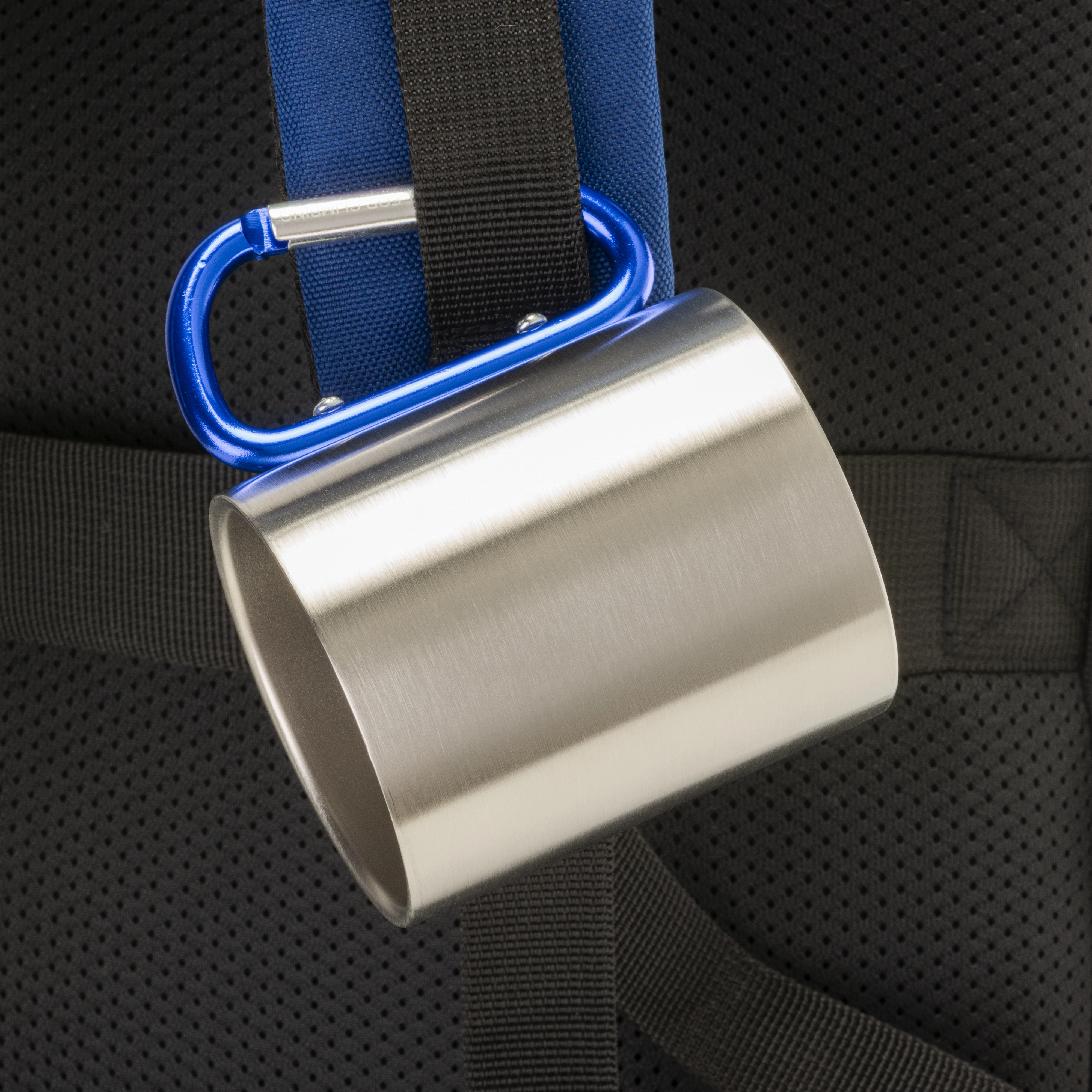 Immagine Tazza in acciaio con manico in alluminio a moschettone, 200 ml