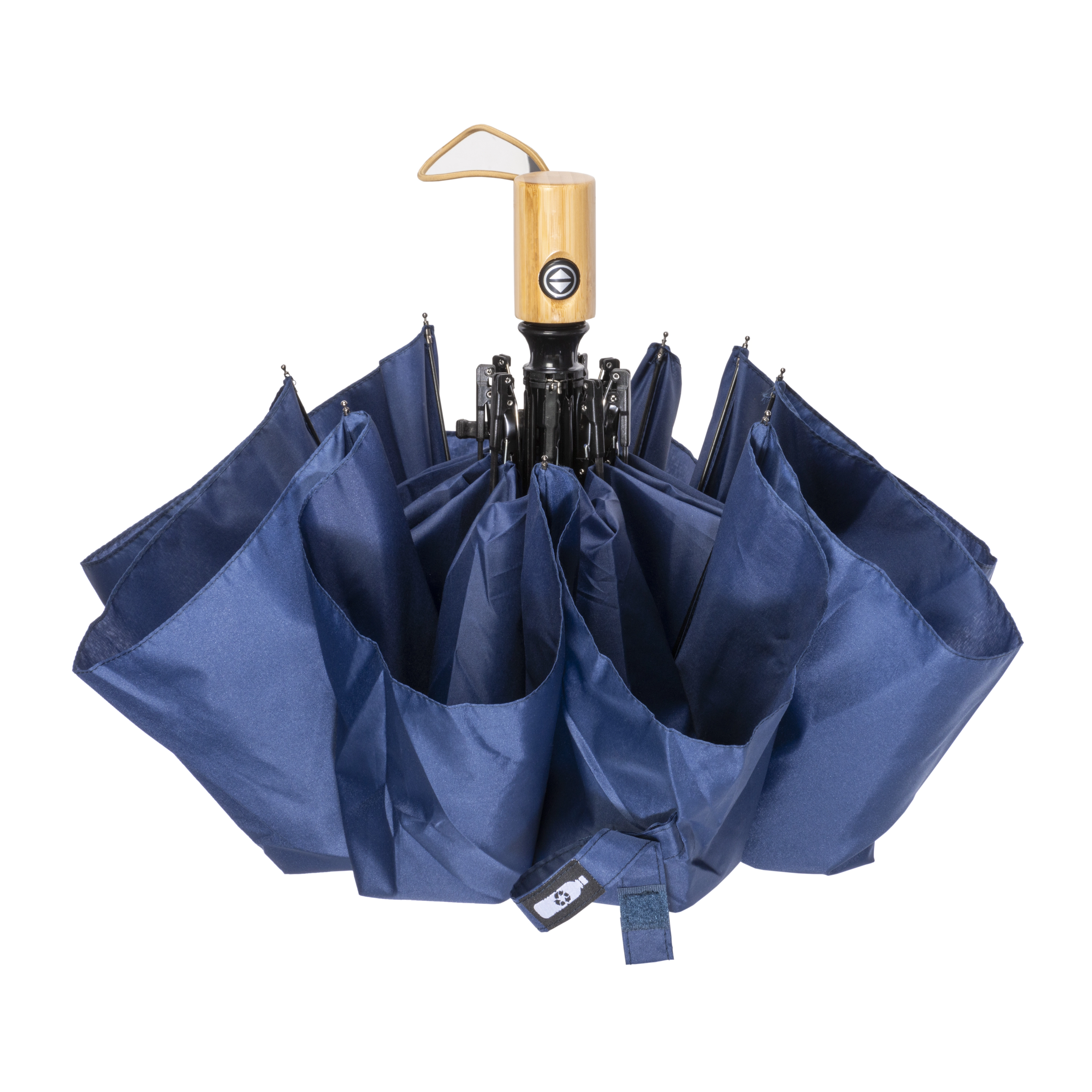 Immagine Mini ombrello automatico in R-PET con manico in bambù