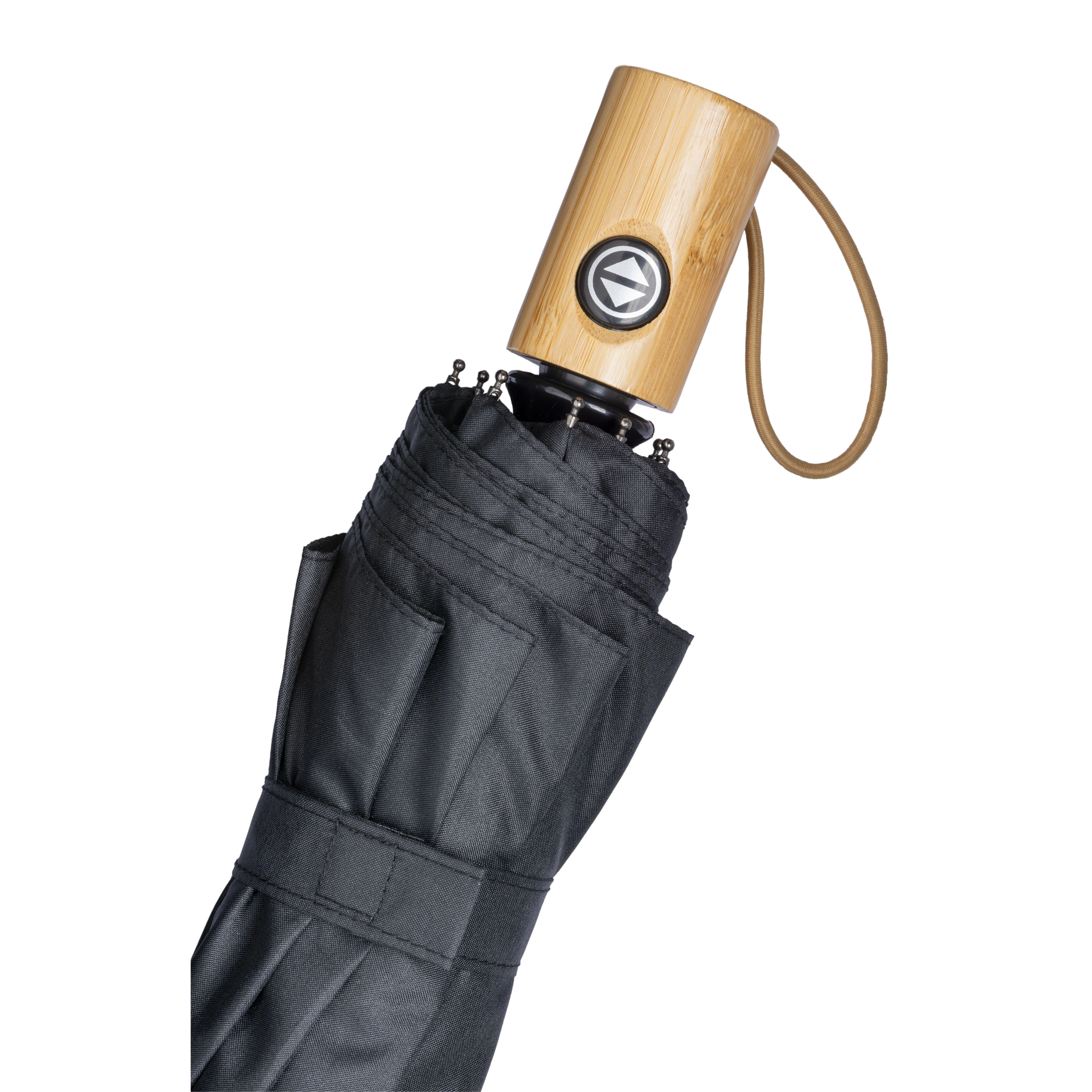 Immagine Mini ombrello automatico in R-PET con manico in bambù