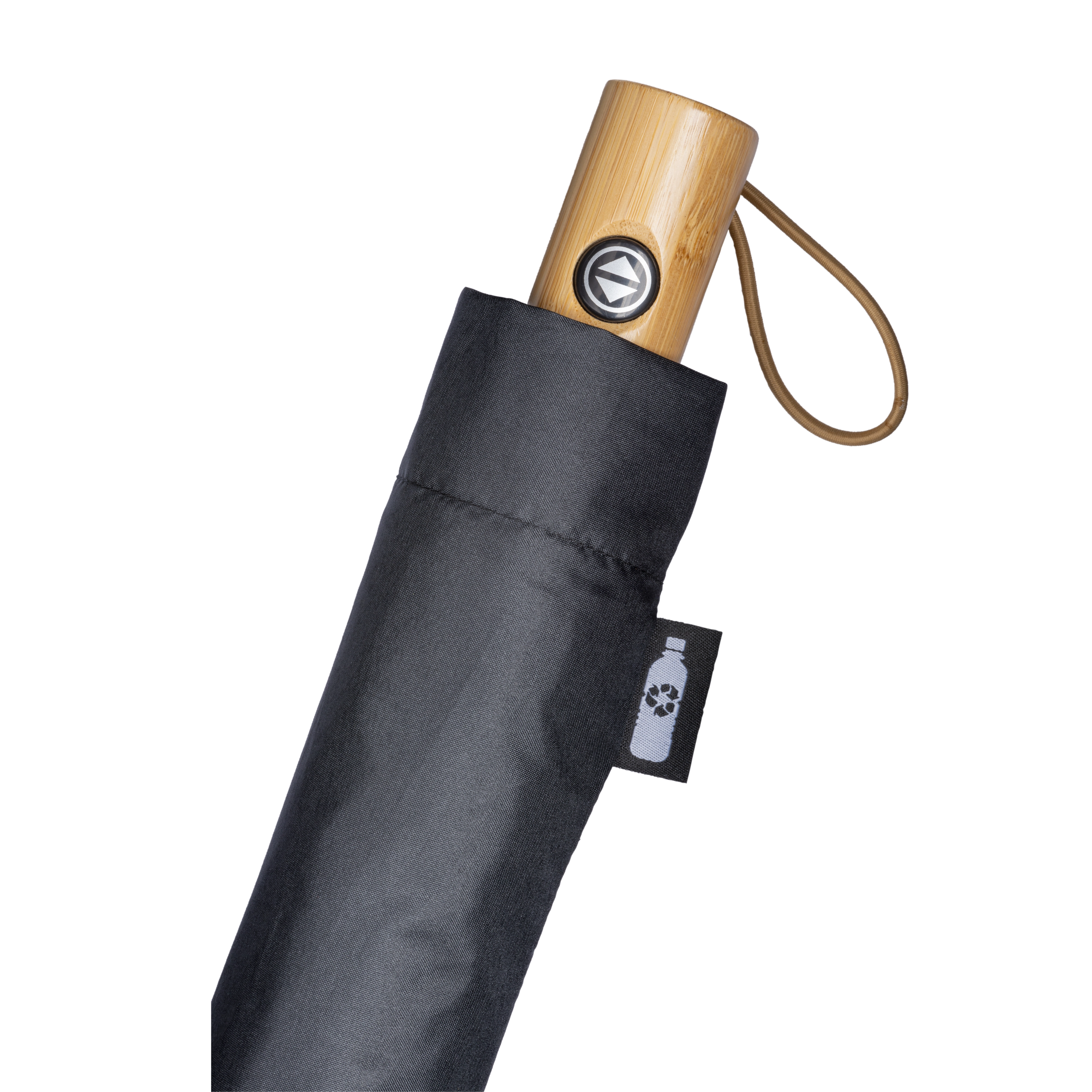 Immagine Mini ombrello automatico in R-PET con manico in bambù