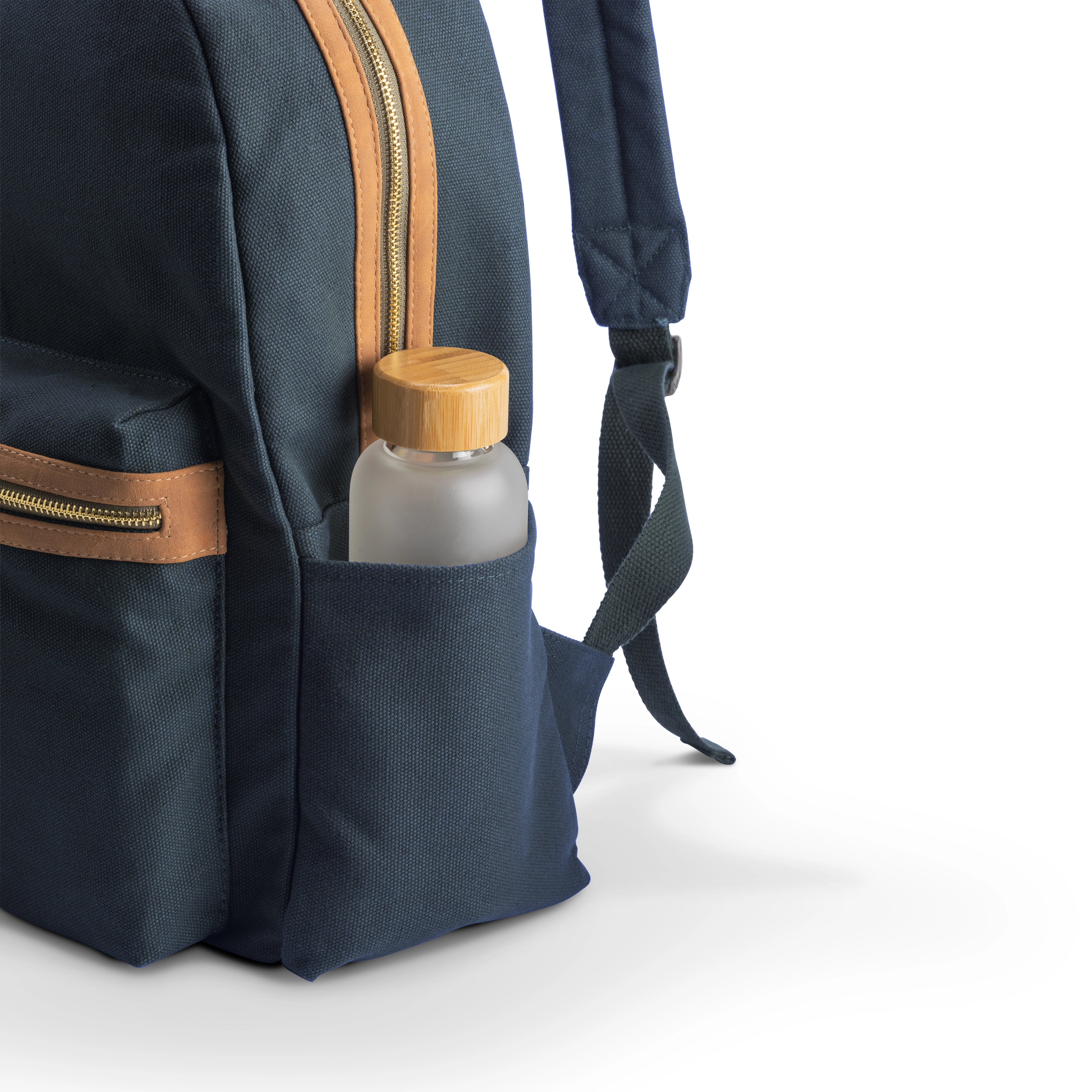 Immagine Zaino in canvas riciclato con compartimento imbottittito per notebook