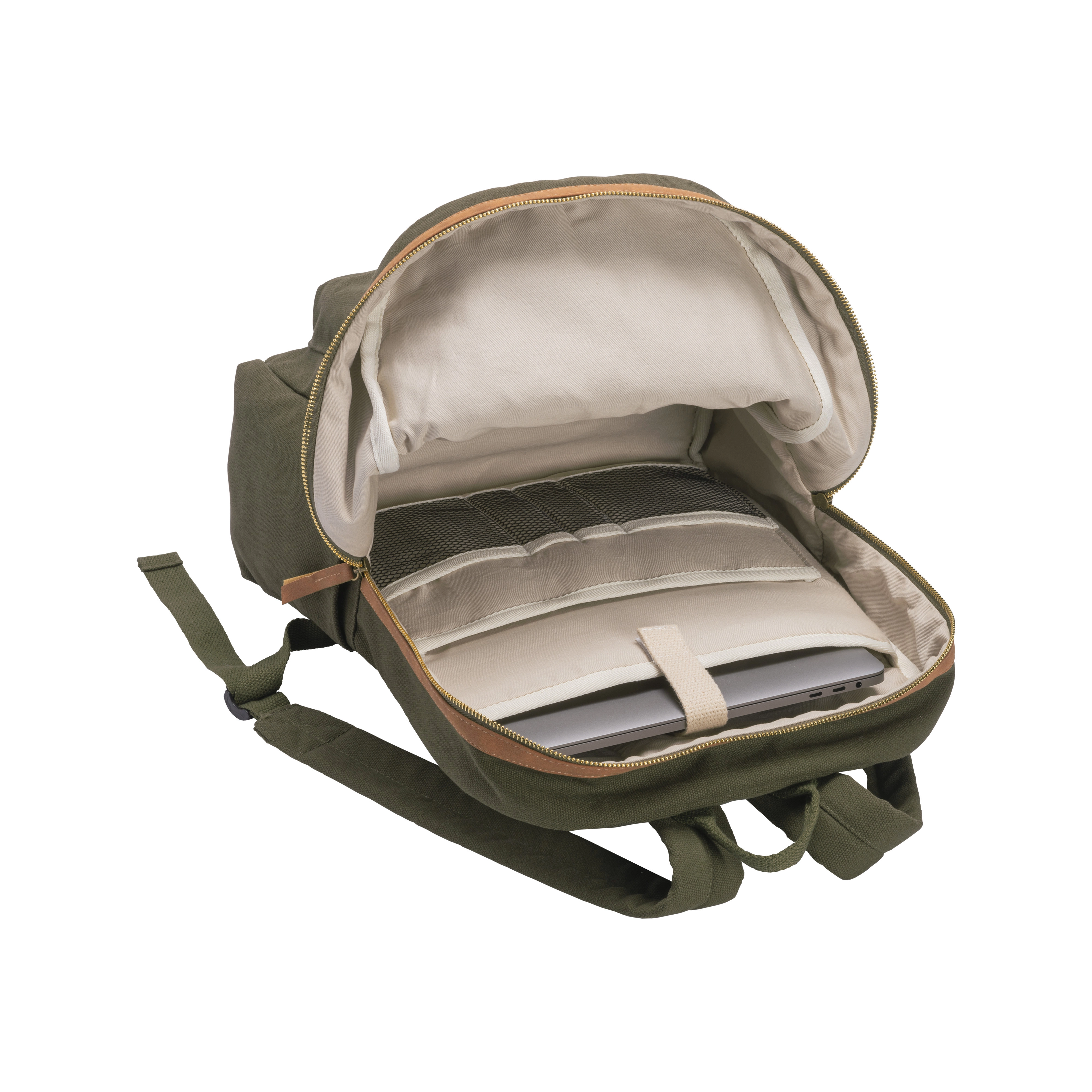 Immagine Zaino in canvas riciclato con compartimento imbottittito per notebook