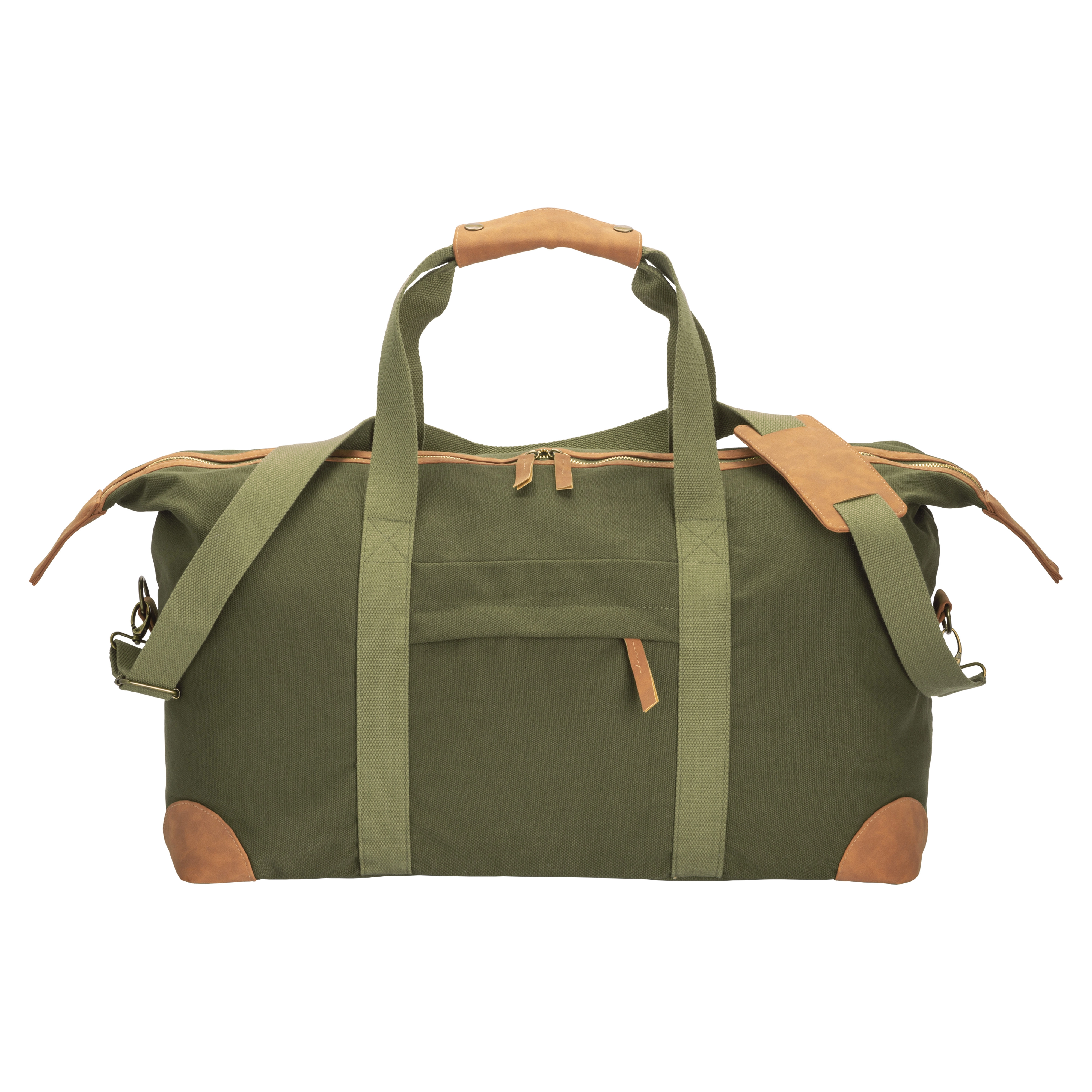 Immagine Borsa duffle in canvas riciclato. Tracolla regolabile e removibile con fibbie in metallo