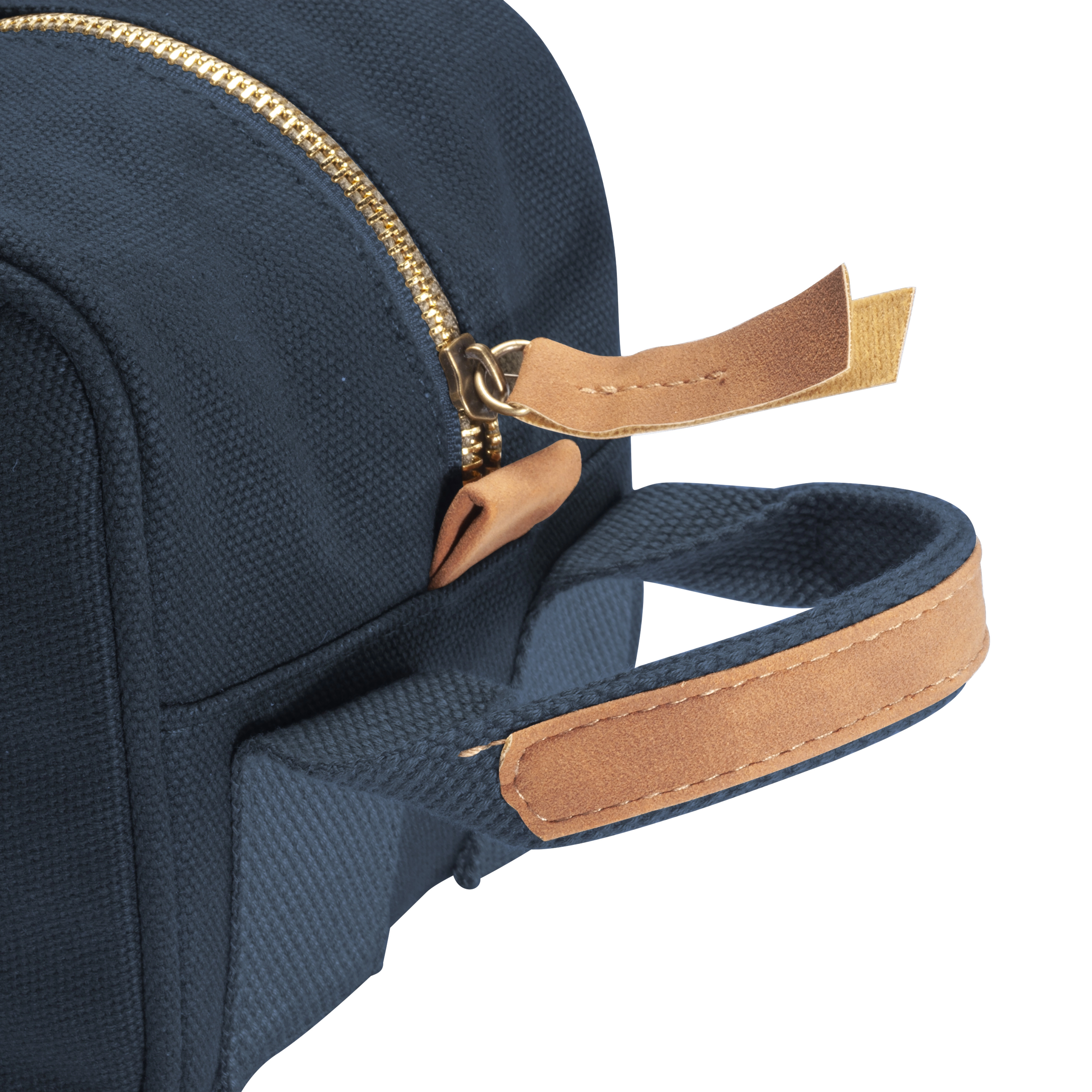 Immagine Beauty case in canvas riciclato con maniglia laterale