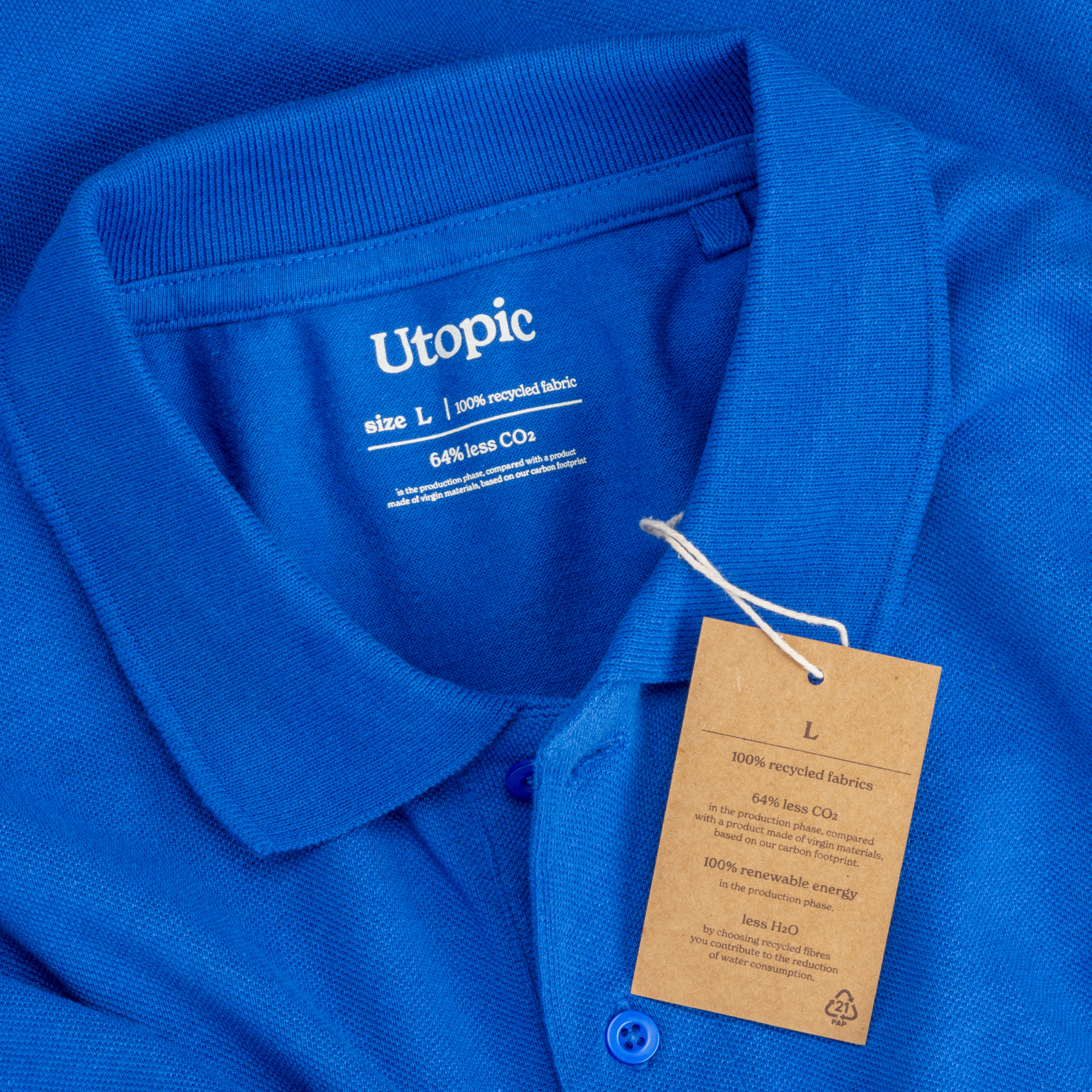 Immagine Polo 100% tessuto rigenerato