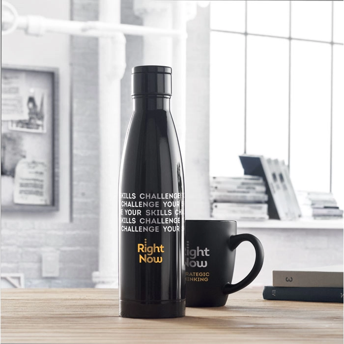 Immagine Bottiglia sottovuoto isolante in acciaio inox a doppia parete. - BELO LUX