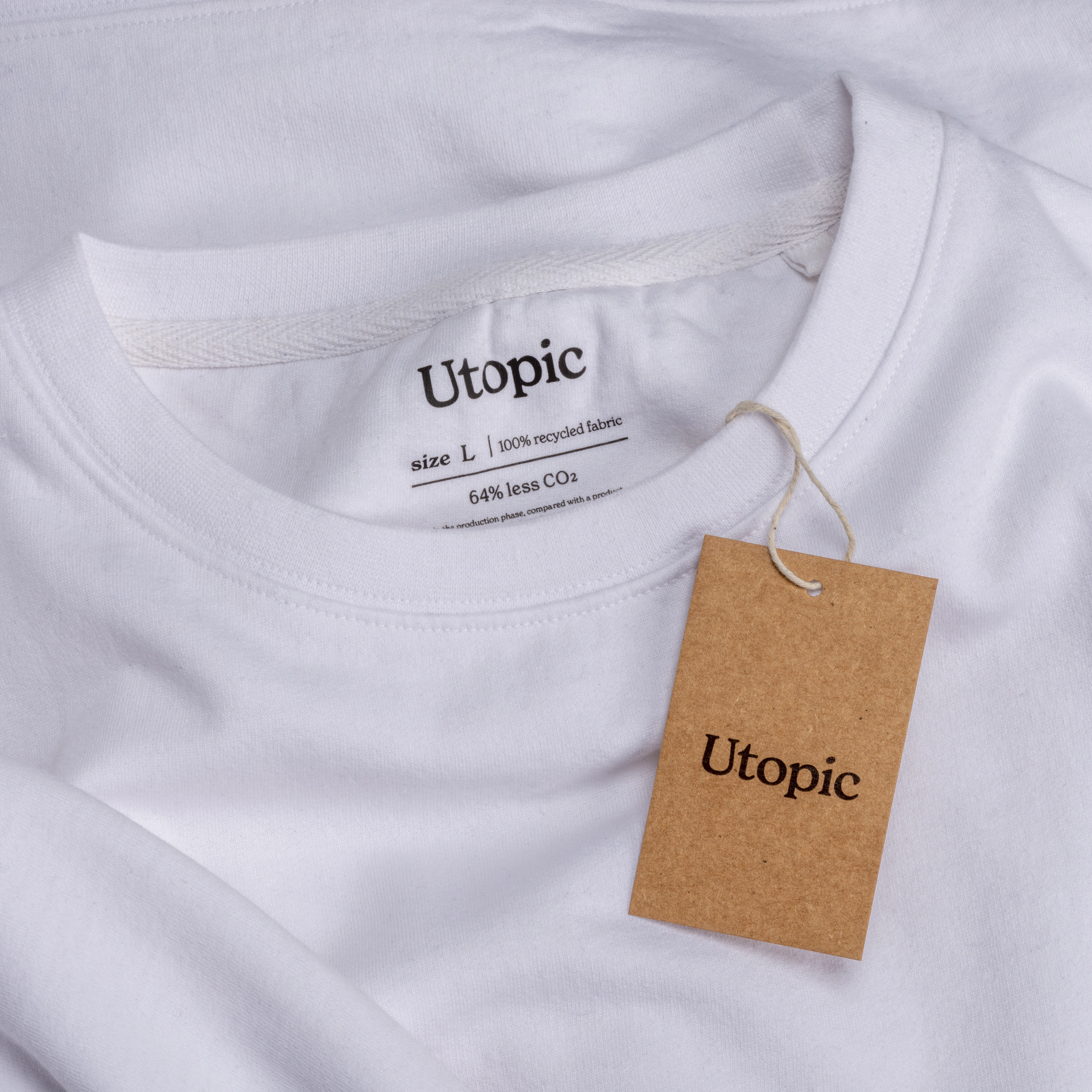 Immagine Felpa girocollo 100% tessuto rigenerato